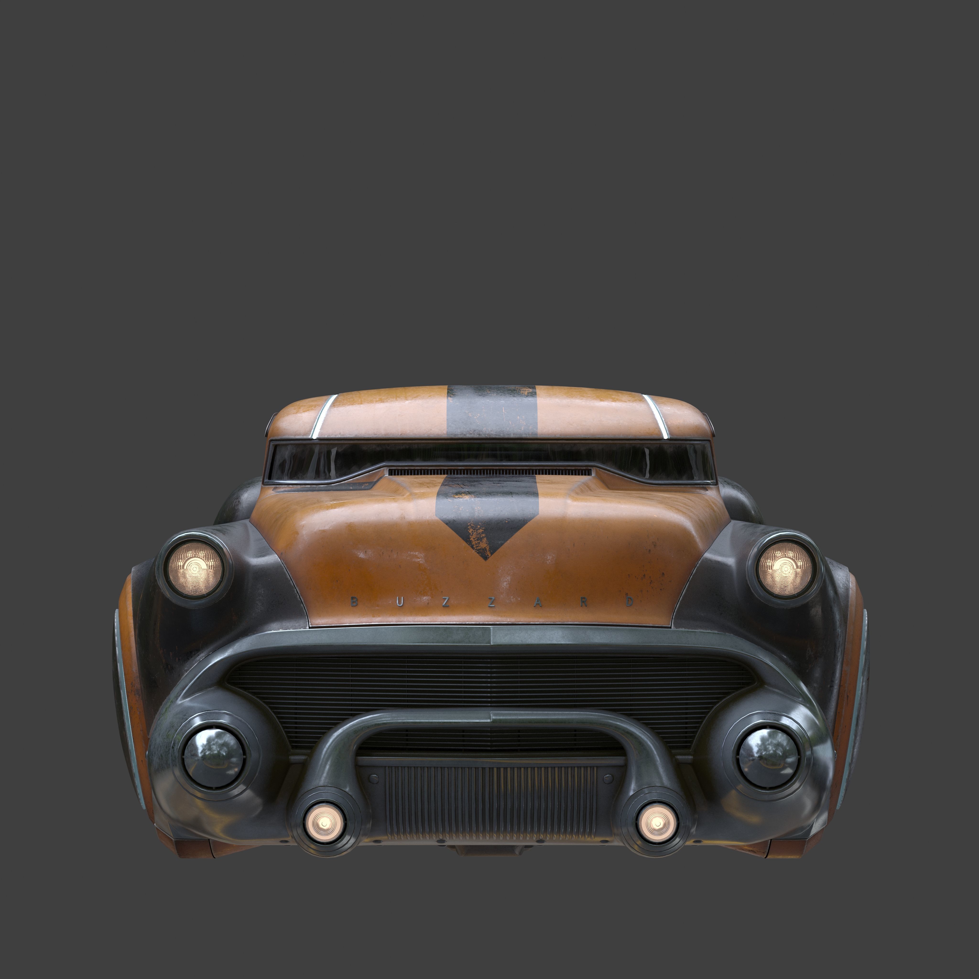 Futuristic flying car 9 3D model_10