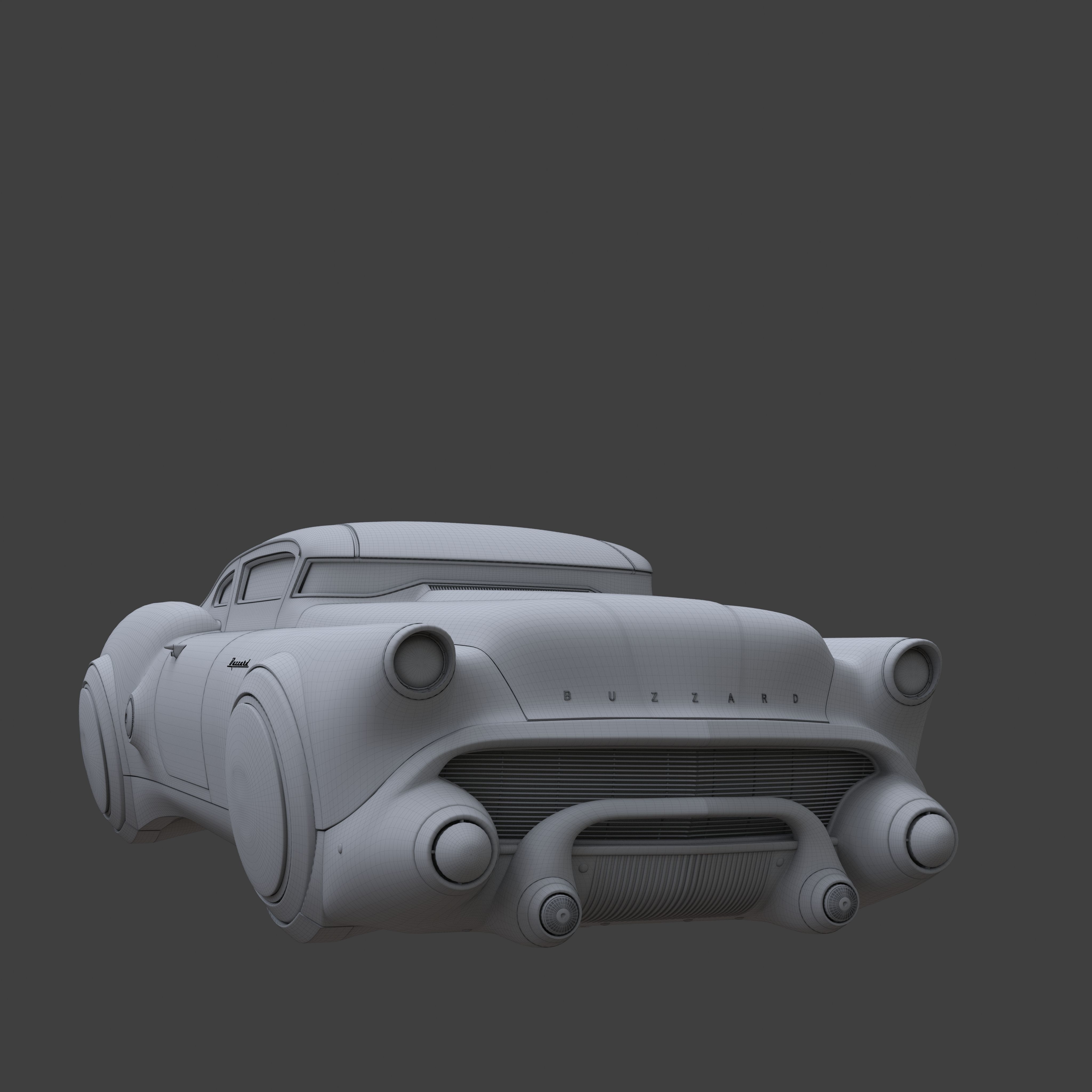 Futuristic flying car 9 3D model_19