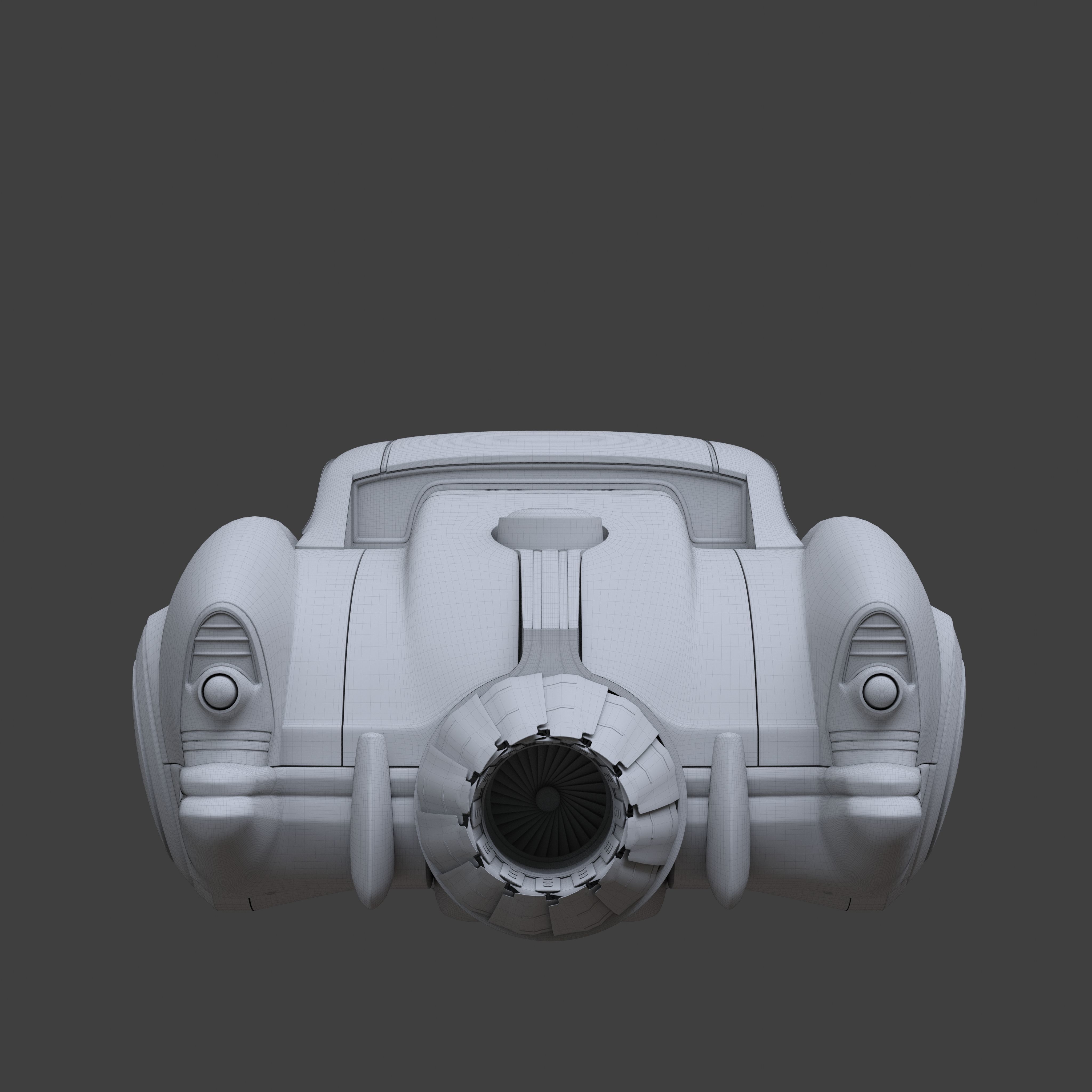 Futuristic flying car 9 3D model_24