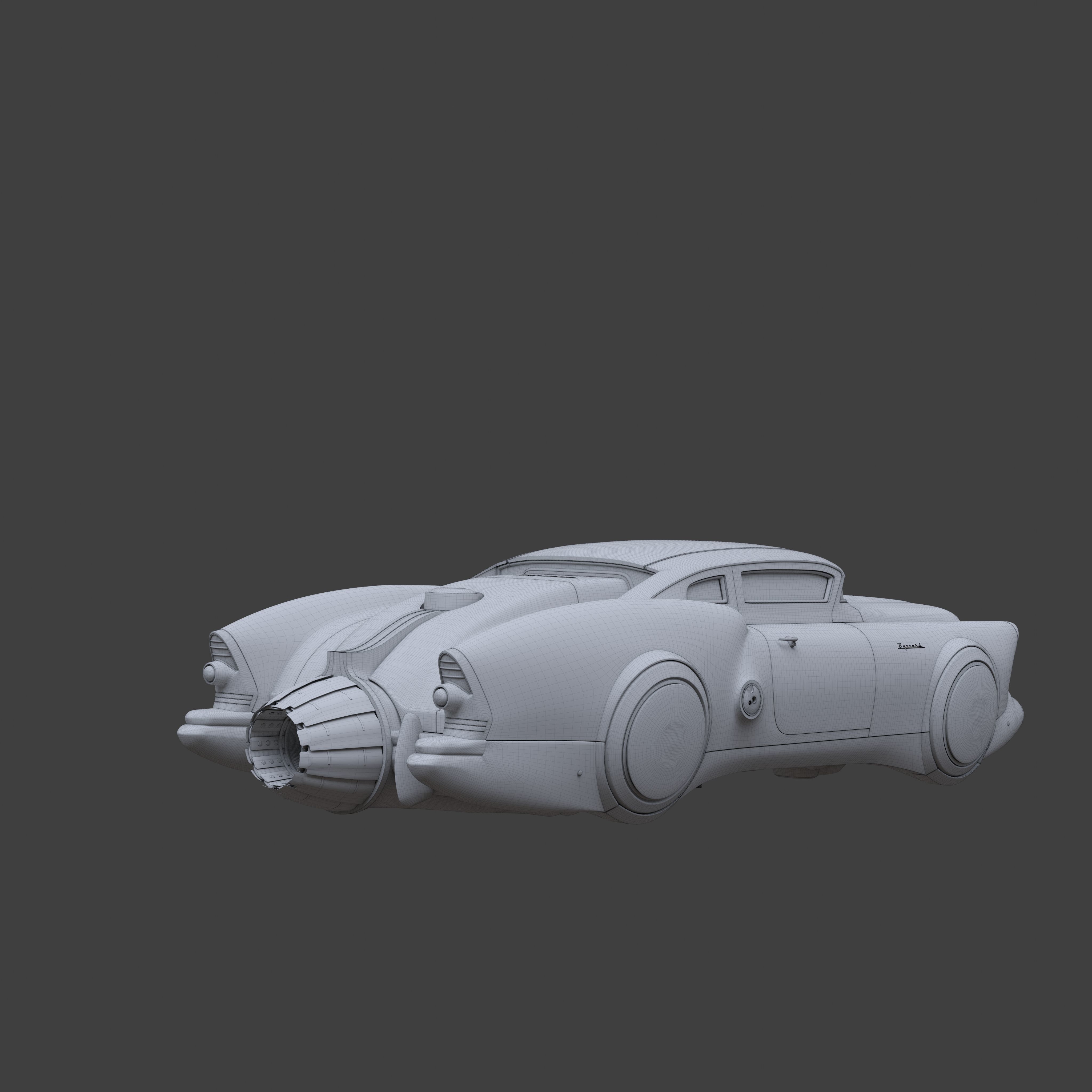 Futuristic flying car 9 3D model_23