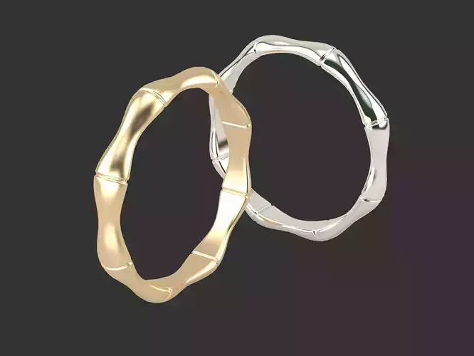 BUKUM Ring Printable  Stl Obj Stp Files for 3D Jewelry Print