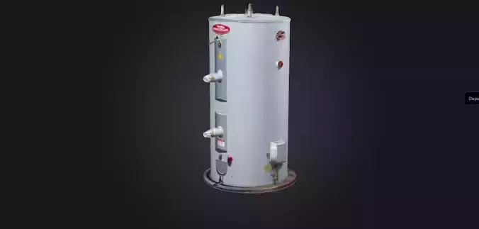 water heater Low-poly 3D model