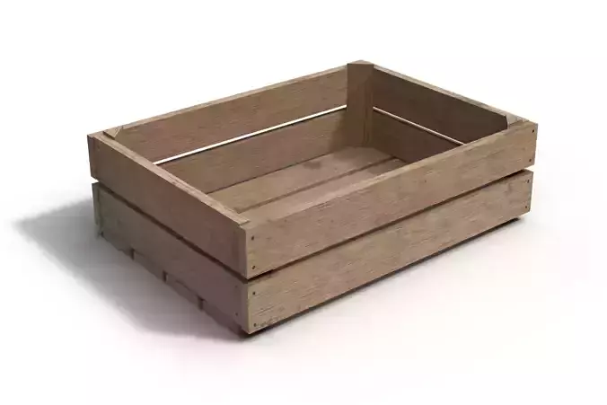 Wooden Crate 3D