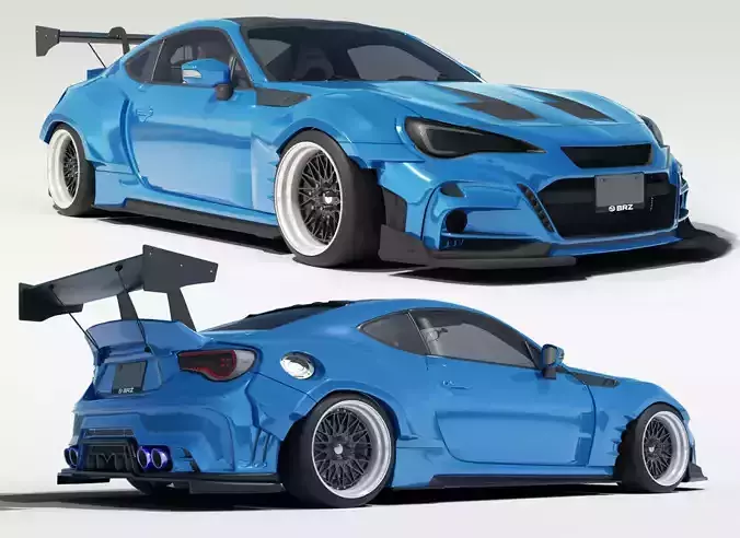 Subaru BRZ Ts with Wide body Kit
