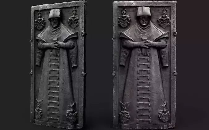 catacomb monument sculpture part4 photogrammetry Low-poly 3D model