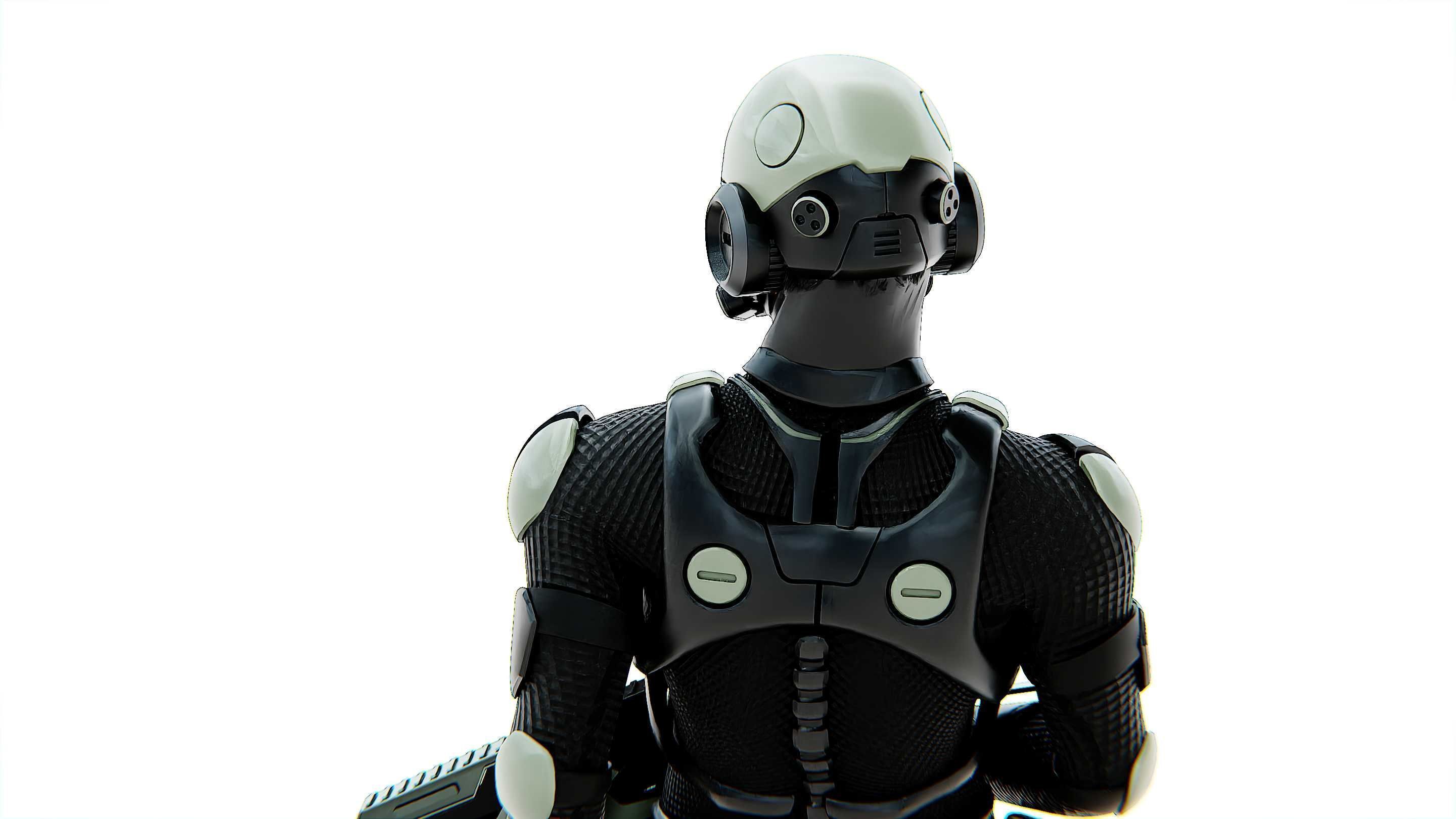 MECHA SOLDIER-A Rigged for Unreal Engine - Unity - MIXAMO 3D model_23