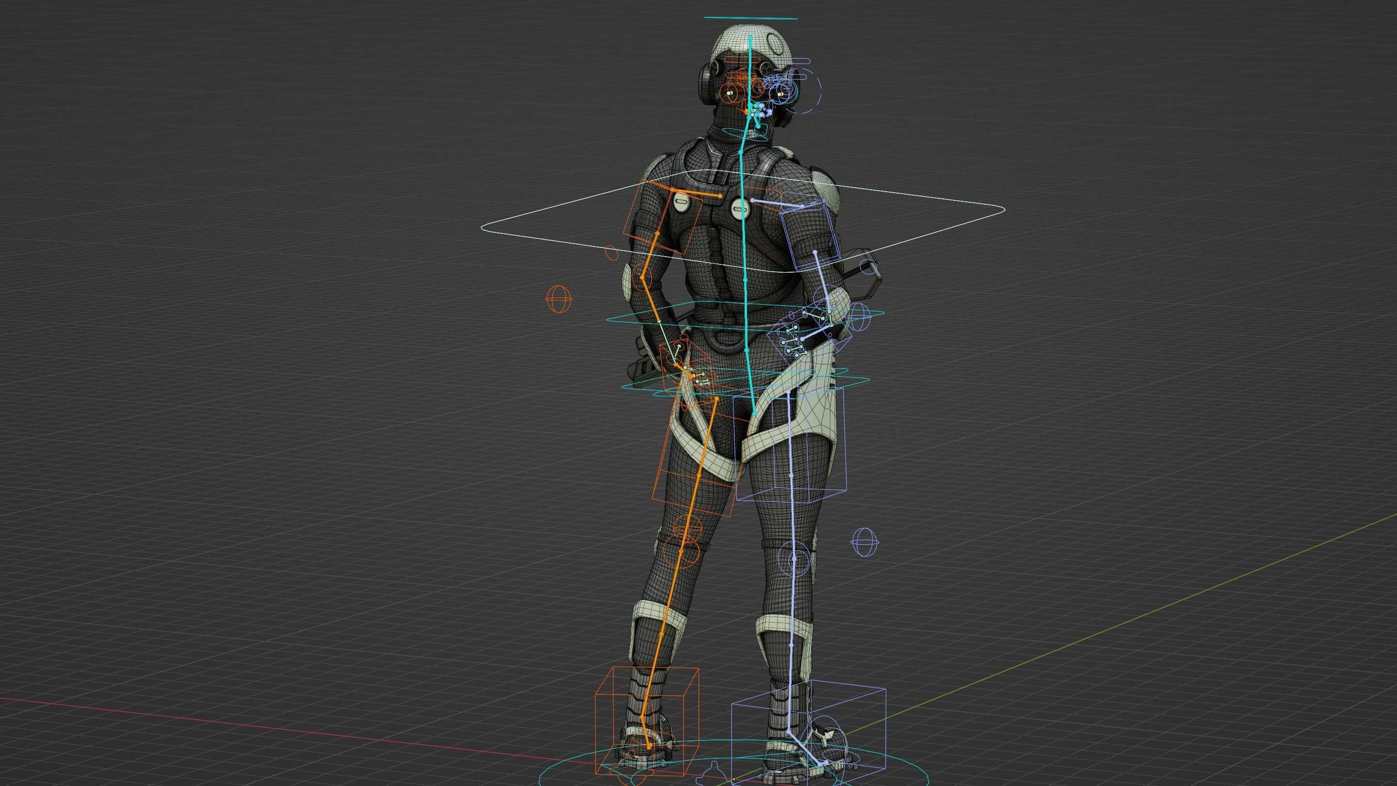 MECHA SOLDIER-A Rigged for Unreal Engine - Unity - MIXAMO 3D model_38