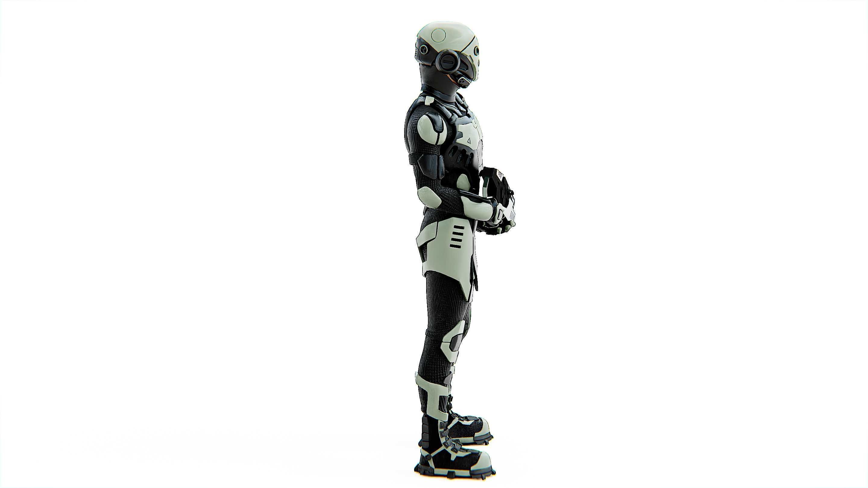 MECHA SOLDIER-A Rigged for Unreal Engine - Unity - MIXAMO 3D model_8