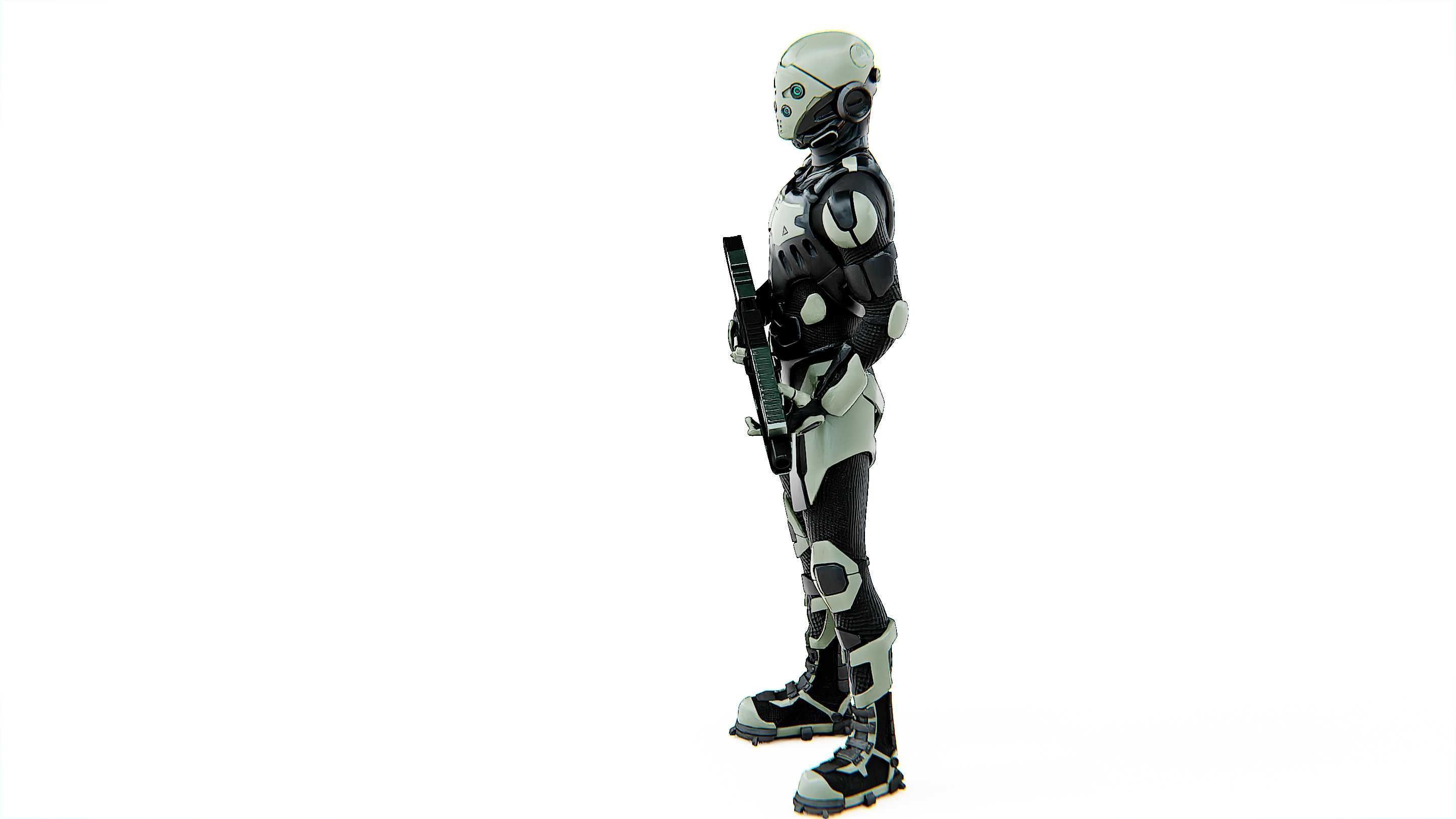 MECHA SOLDIER-A Rigged for Unreal Engine - Unity - MIXAMO 3D model_18