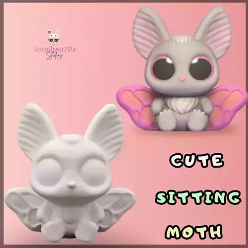 Cute Sitting Moth