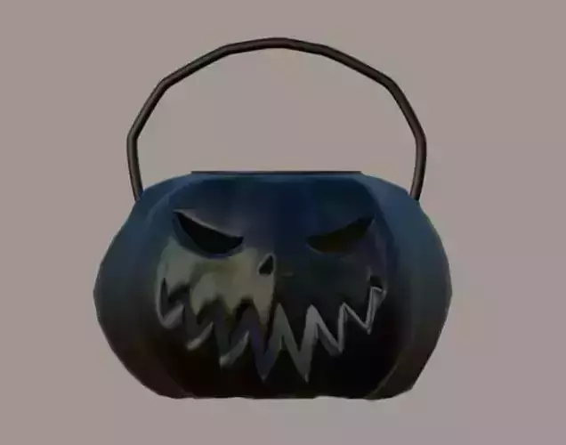 Jack-o-lantern pumpkin basket stl file