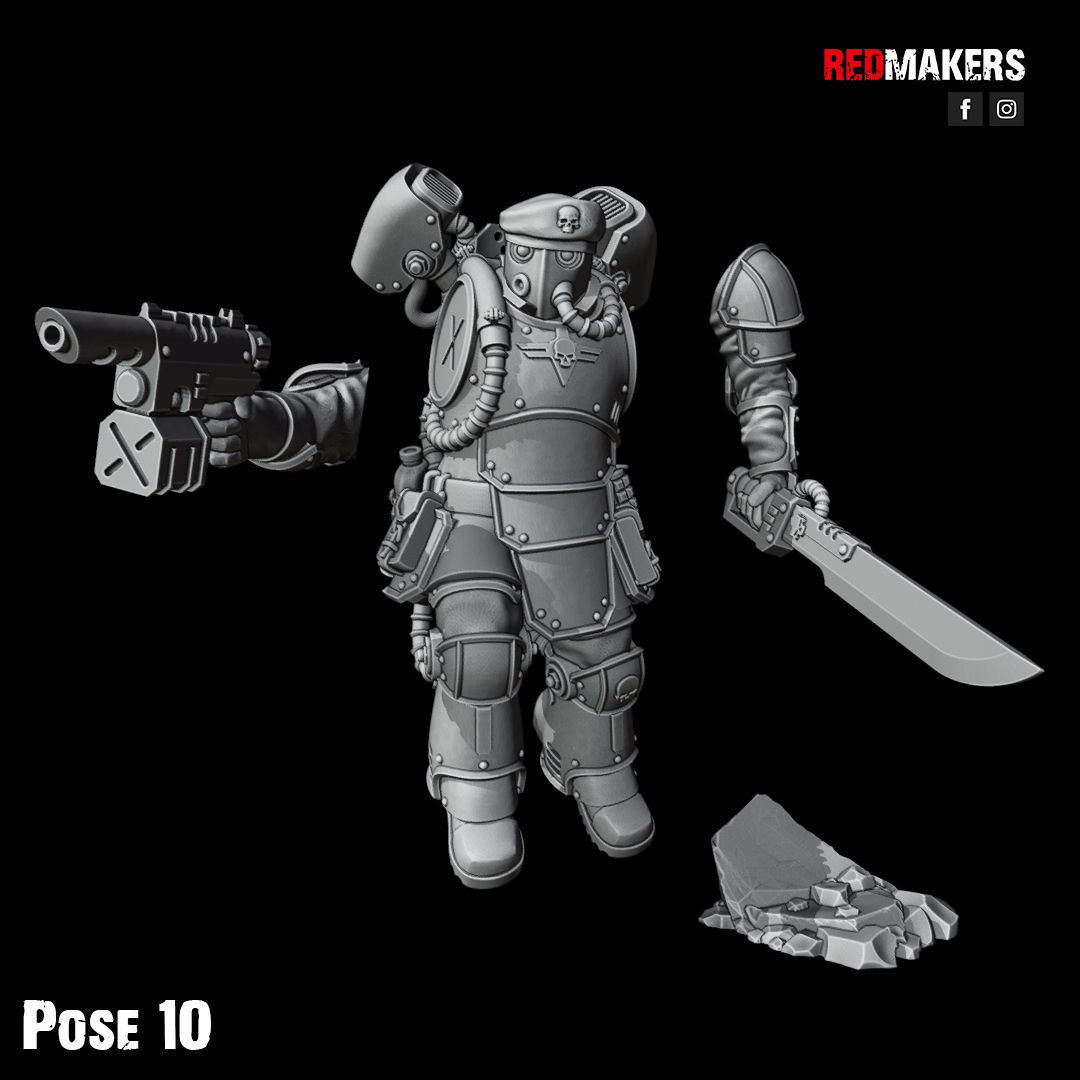 Kill Squad - Special Forces - Imperial Guard 3D print model_55