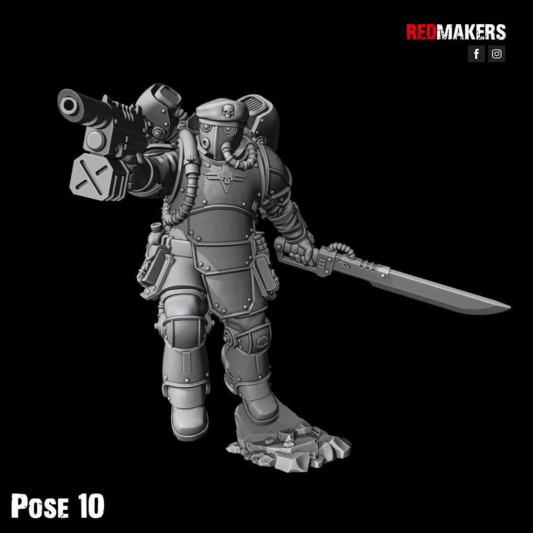Kill Squad - Special Forces - Imperial Guard 3D print model_54