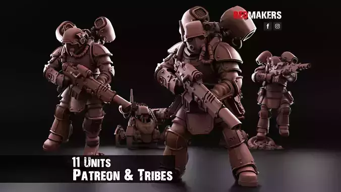 Kill Squad - Special Forces - Imperial Guard 3D print model