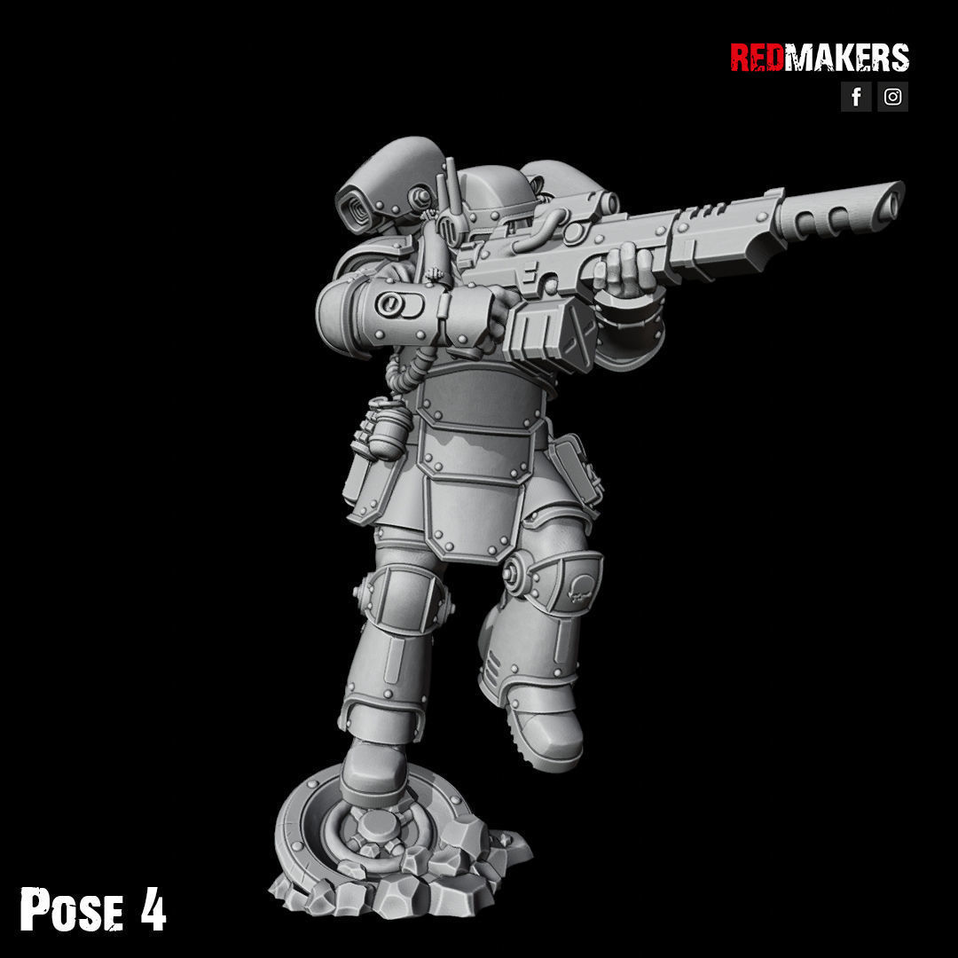 Kill Squad - Special Forces - Imperial Guard 3D print model_42