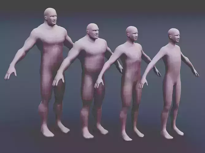 Male characters - 3D basemeshes
