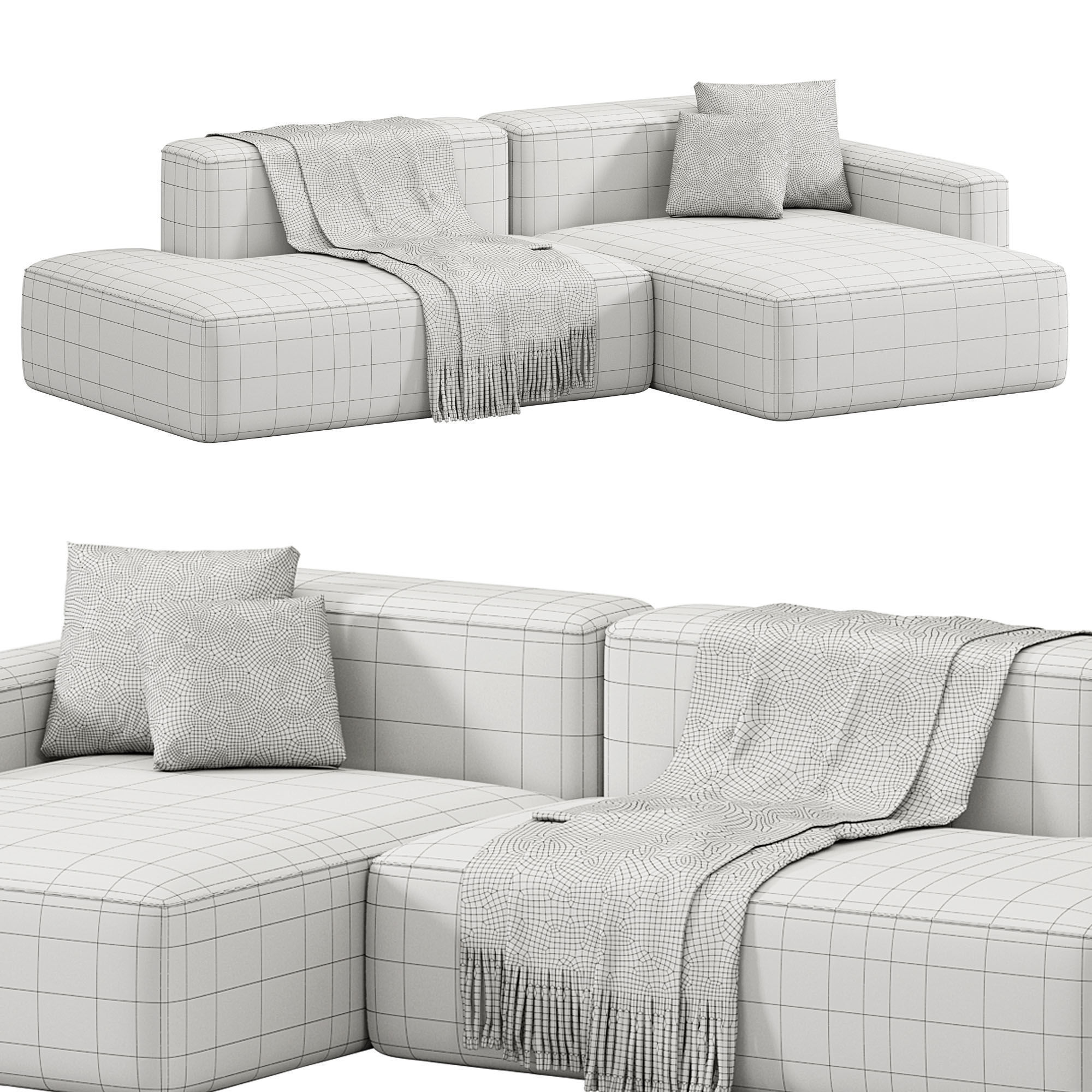 Sofa Corner Kingston 3D model_7