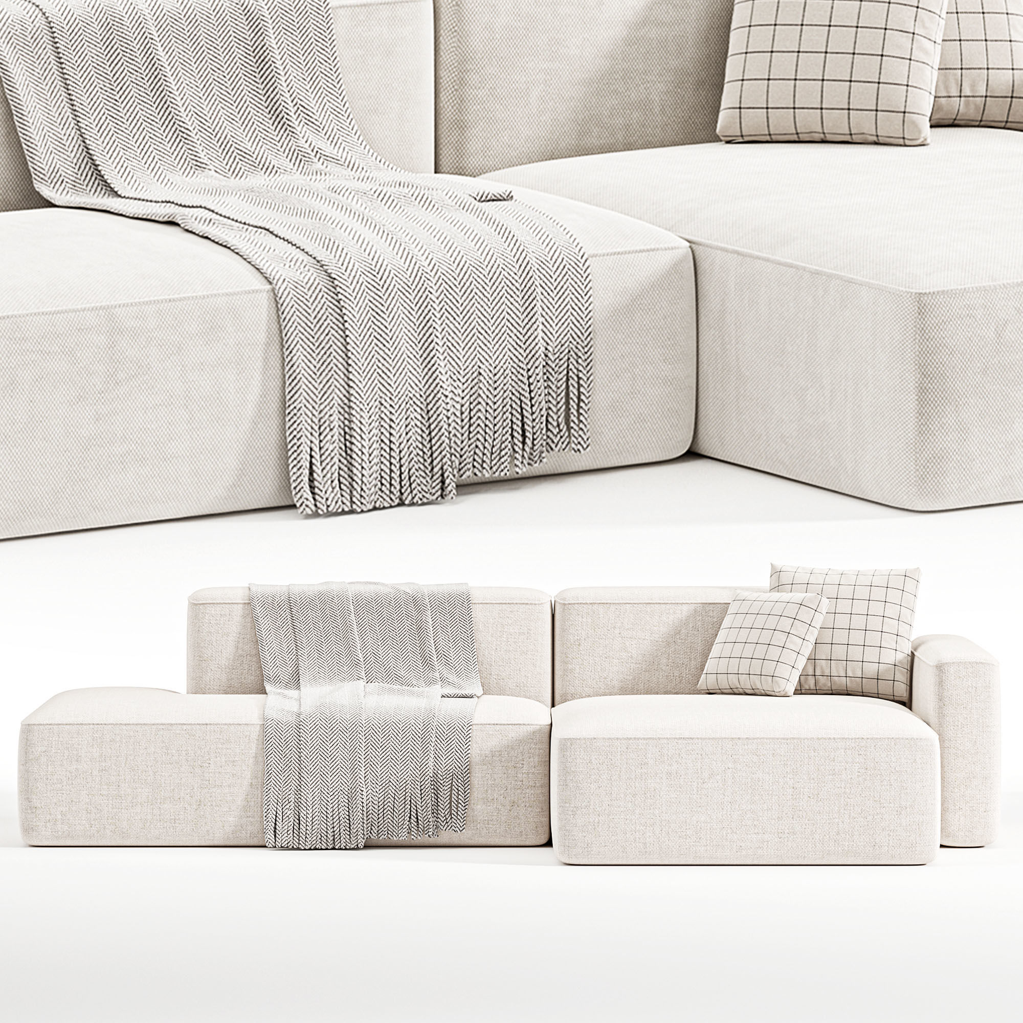 Sofa Corner Kingston 3D model_5