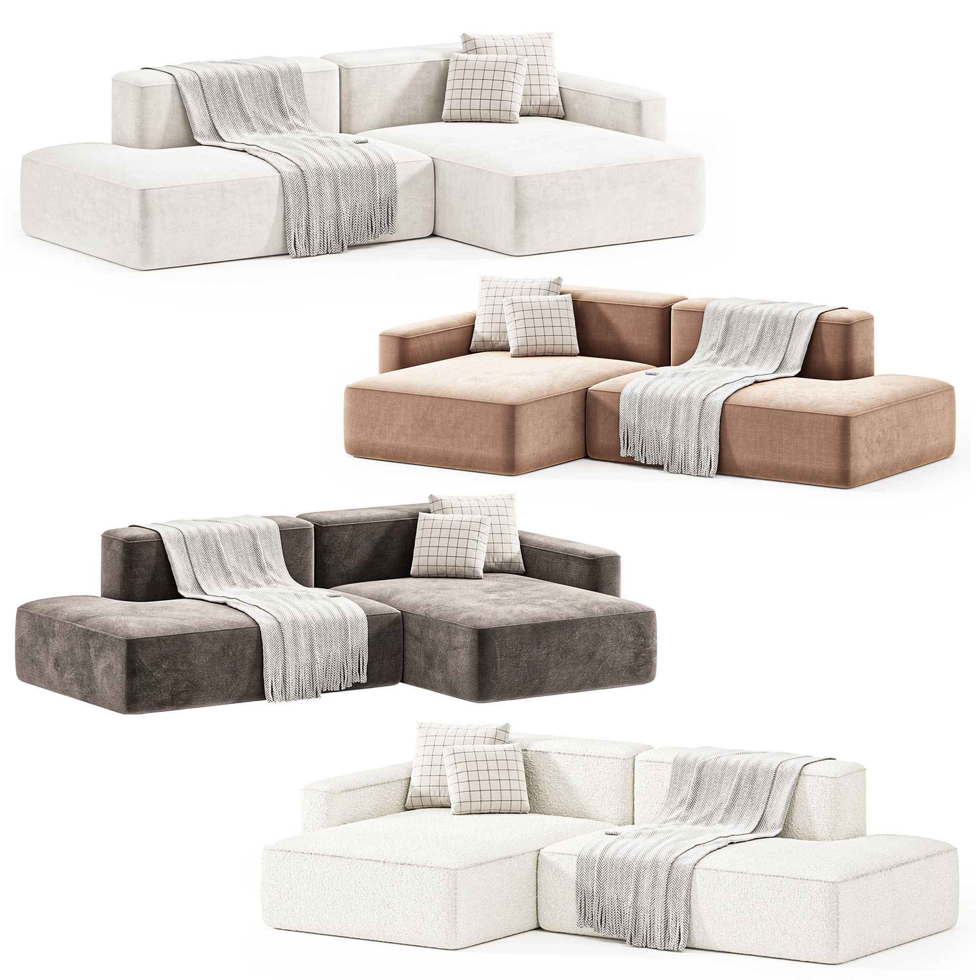 Sofa Corner Kingston 3D model_1