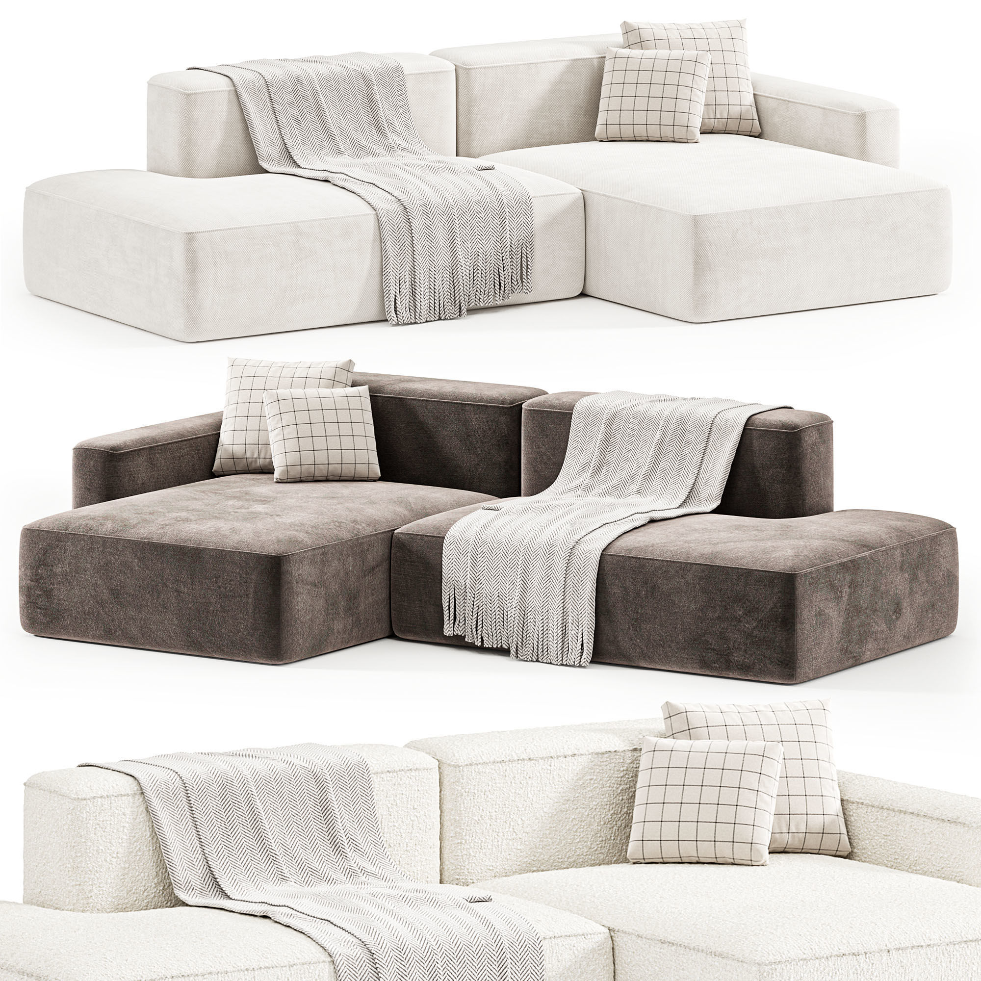 Sofa Corner Kingston 3D model_3