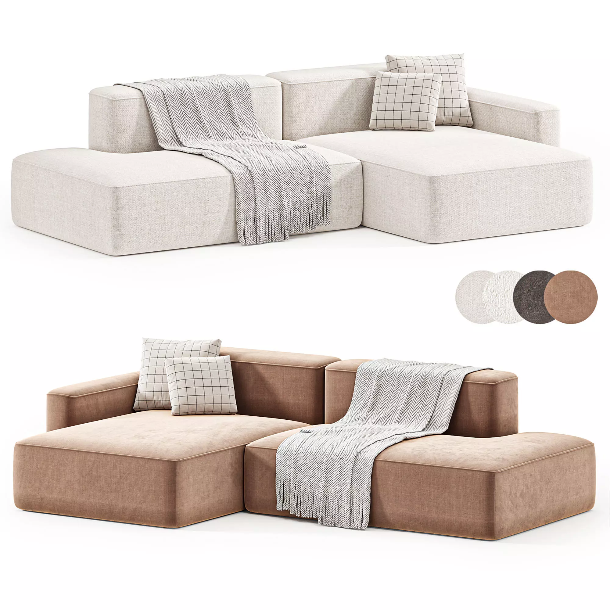 Sofa Corner Kingston 3D model_0