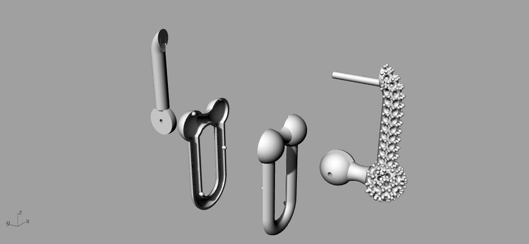 Tiffany Earring 3D print model_4