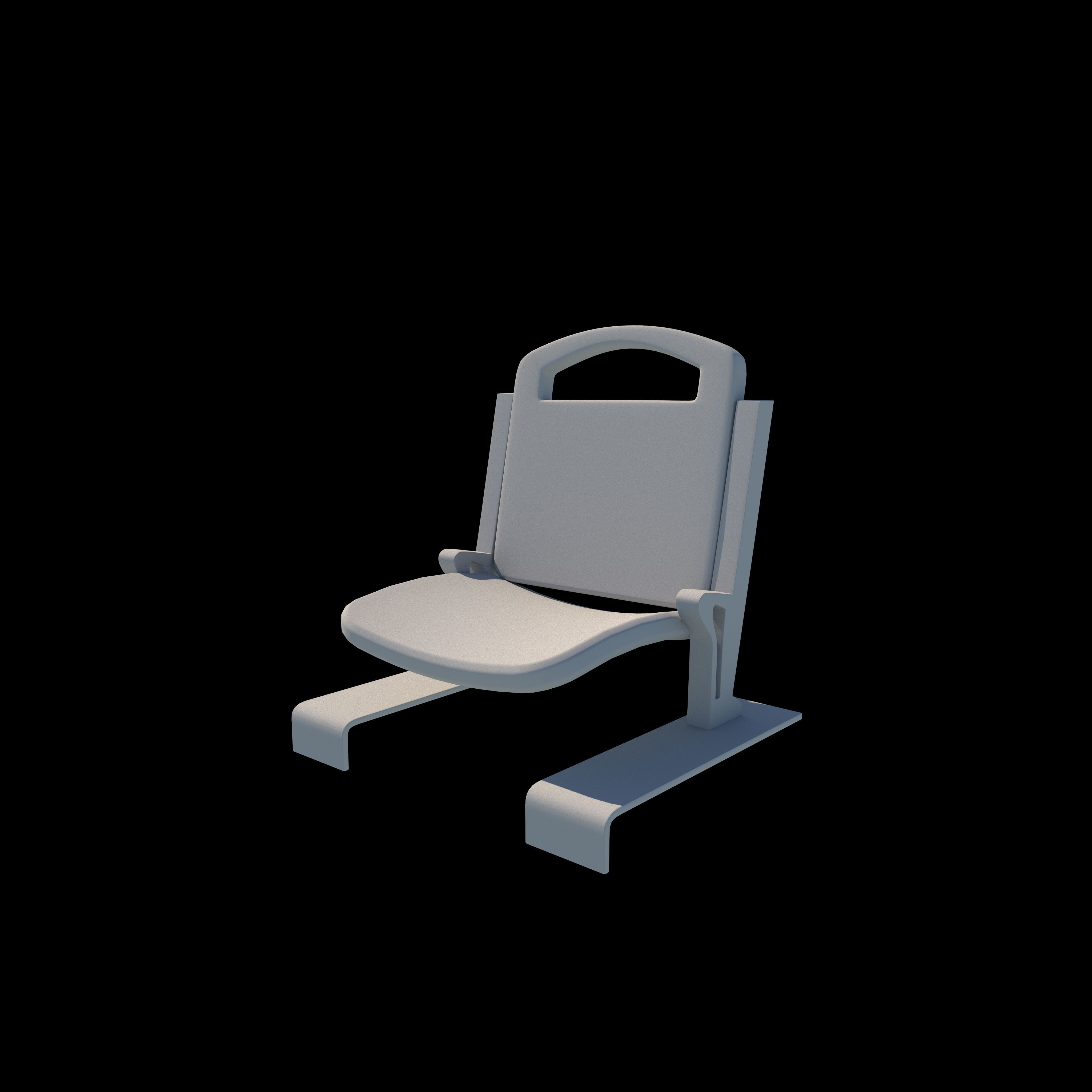 stadium seat 3D model_6