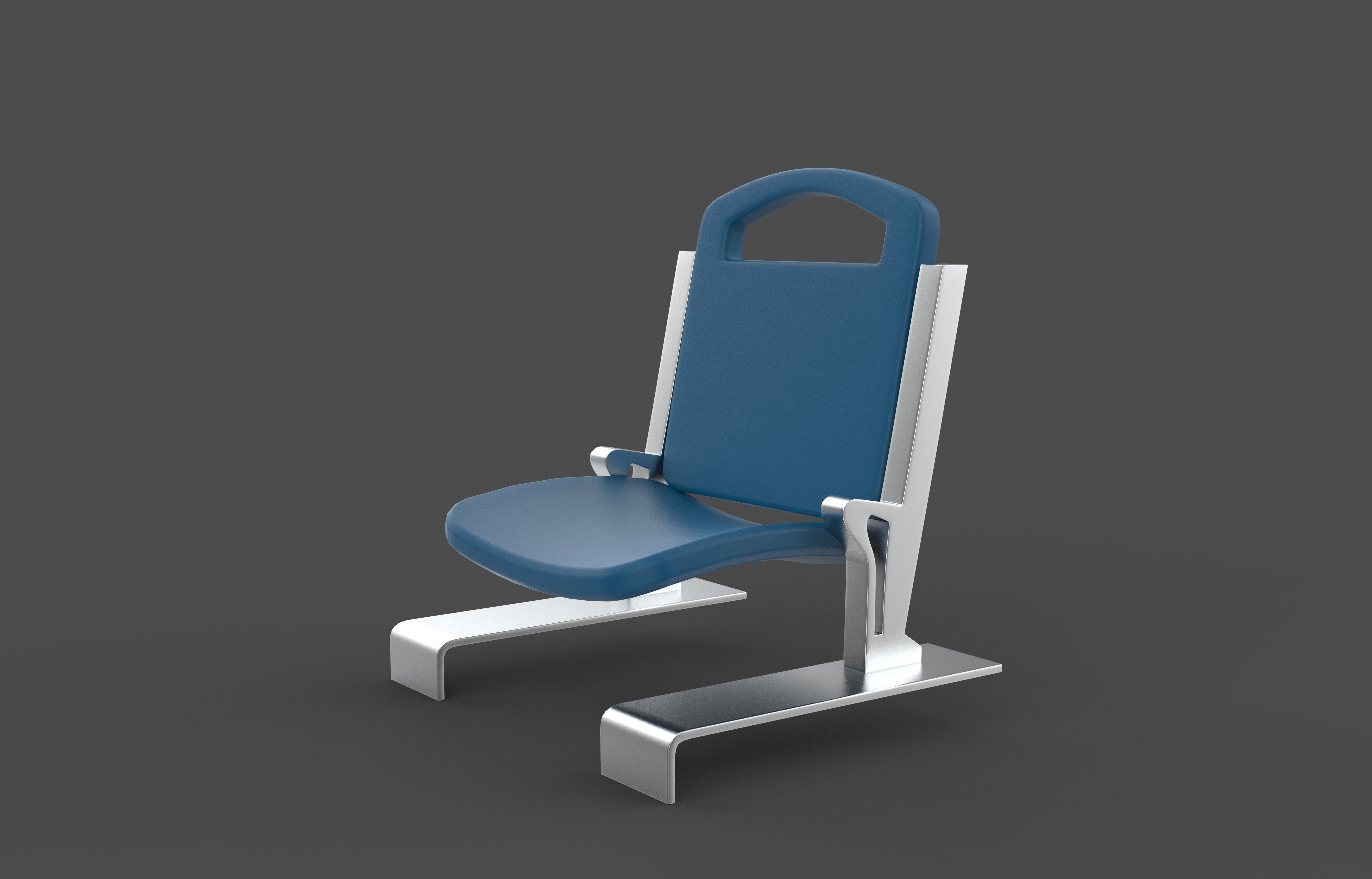 stadium seat 3D model_2