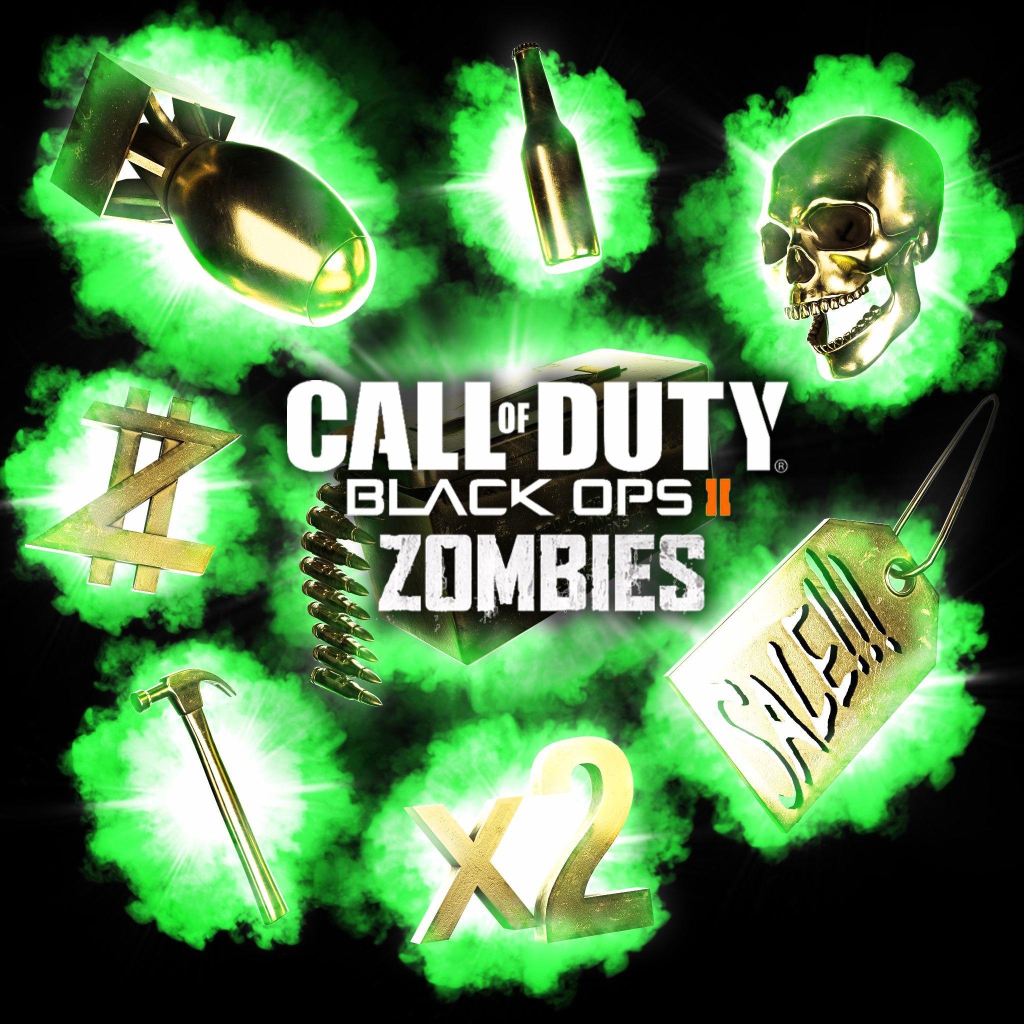Call of Duty Black Ops II Zombies Max Ammo Power-Up 3D model_3