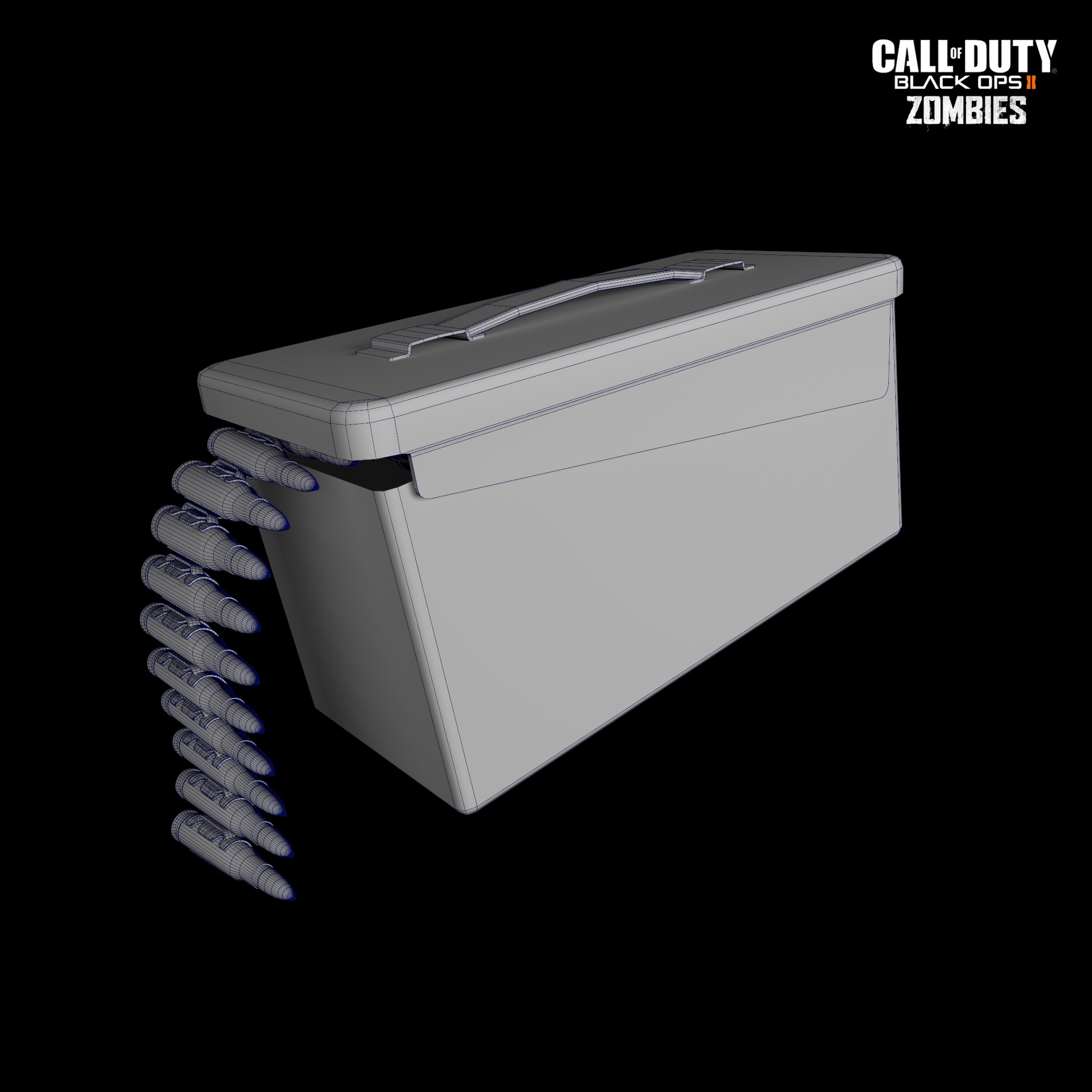 Call of Duty Black Ops II Zombies Max Ammo Power-Up 3D model_2