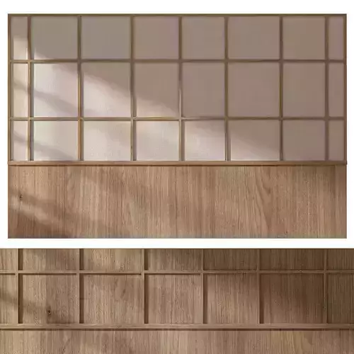 Decorative wall panel composition bedroom set 6