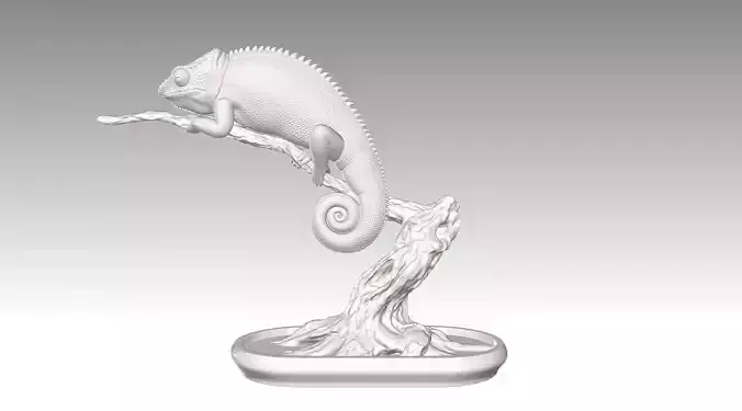 chameleon 3D print model