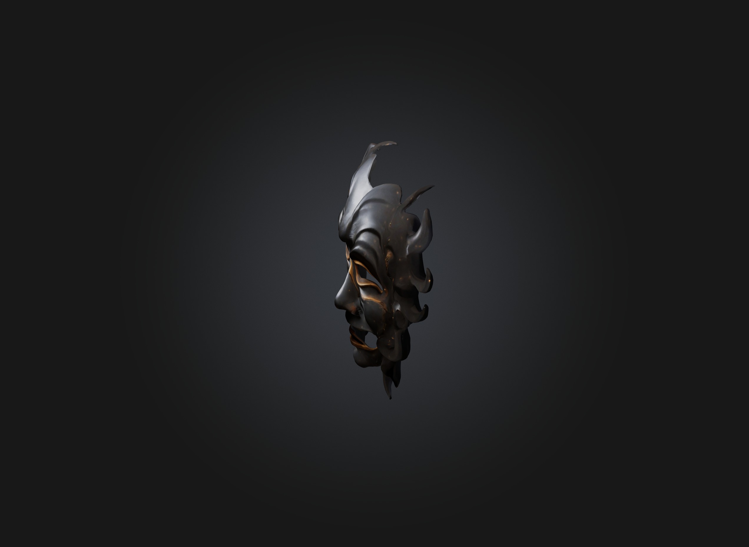 emotion mask Low-poly 3D model_1