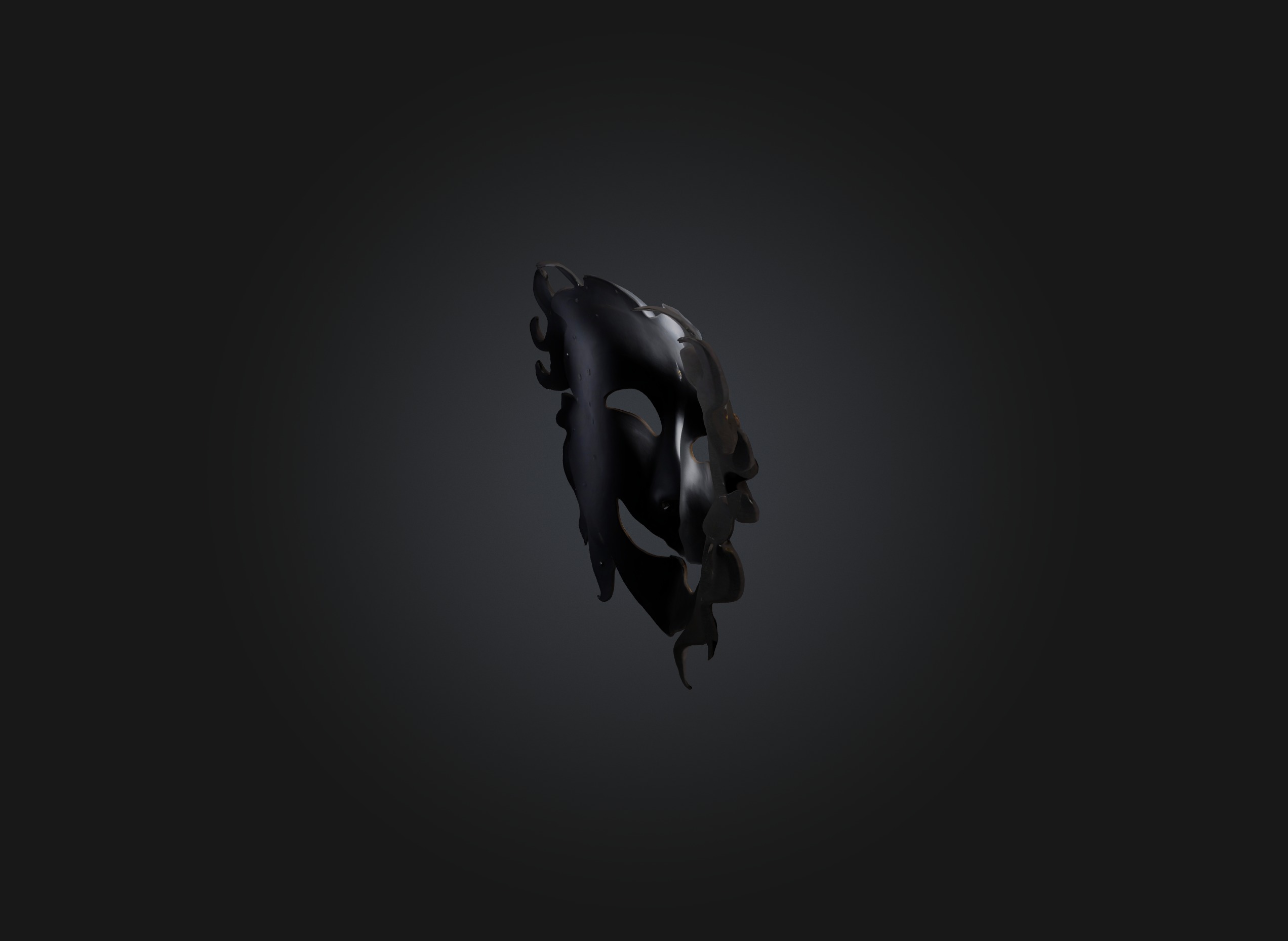 emotion mask Low-poly 3D model_5
