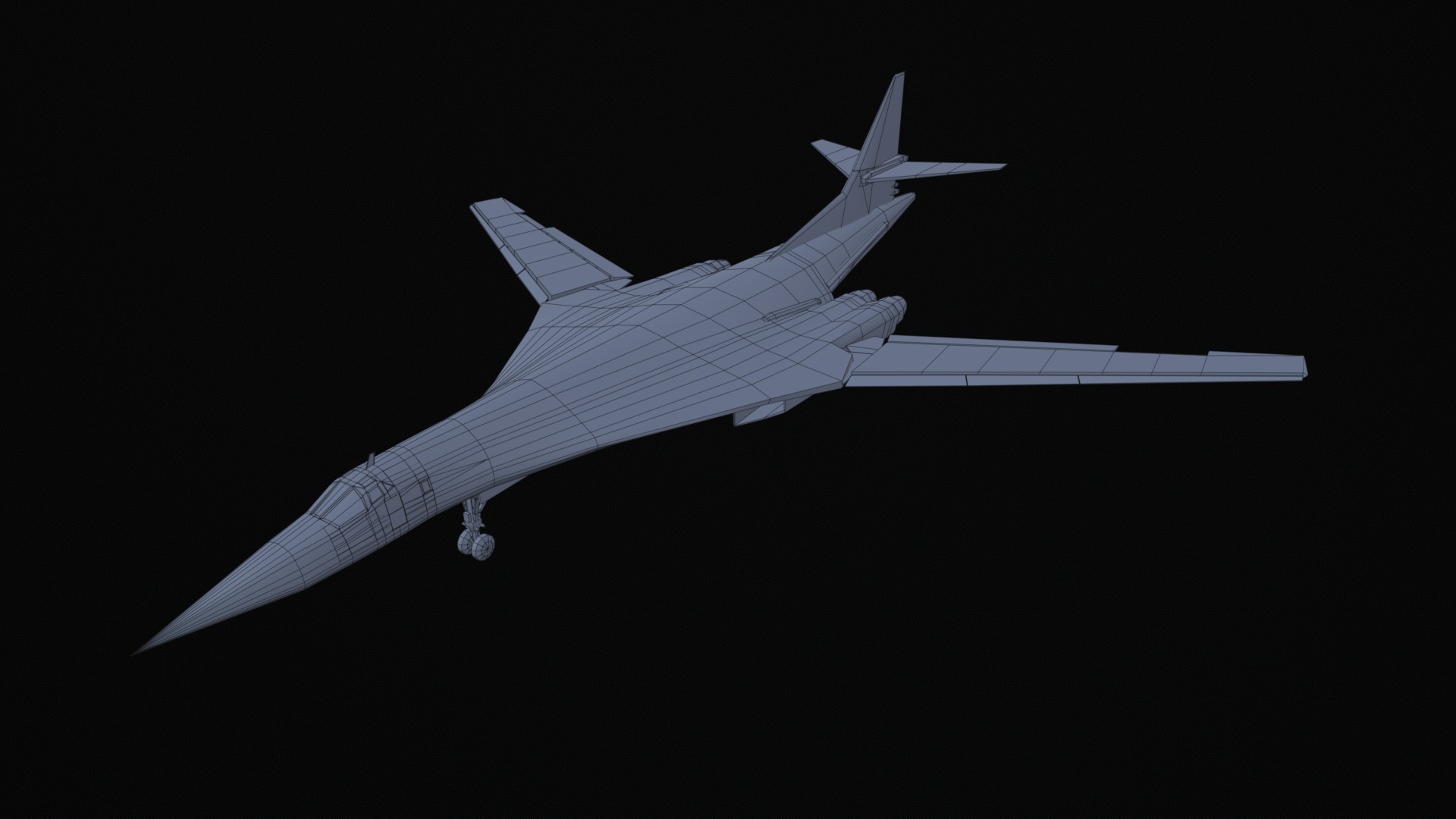Asset - Army - Tupolev Tu160 - 3D MODEL Low-poly Low-poly 3D model_21