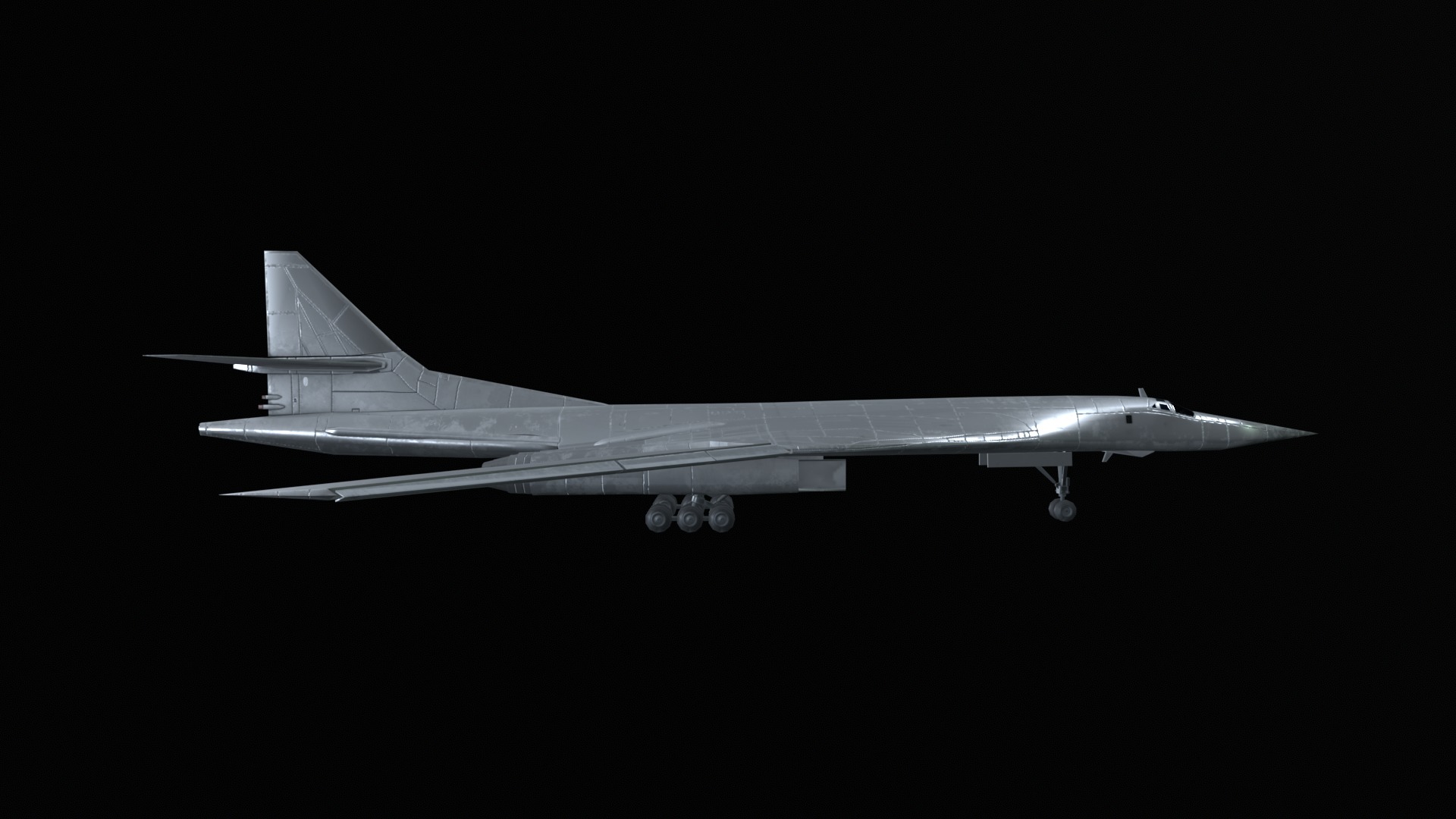 Asset - Army - Tupolev Tu160 - 3D MODEL Low-poly Low-poly 3D model_18