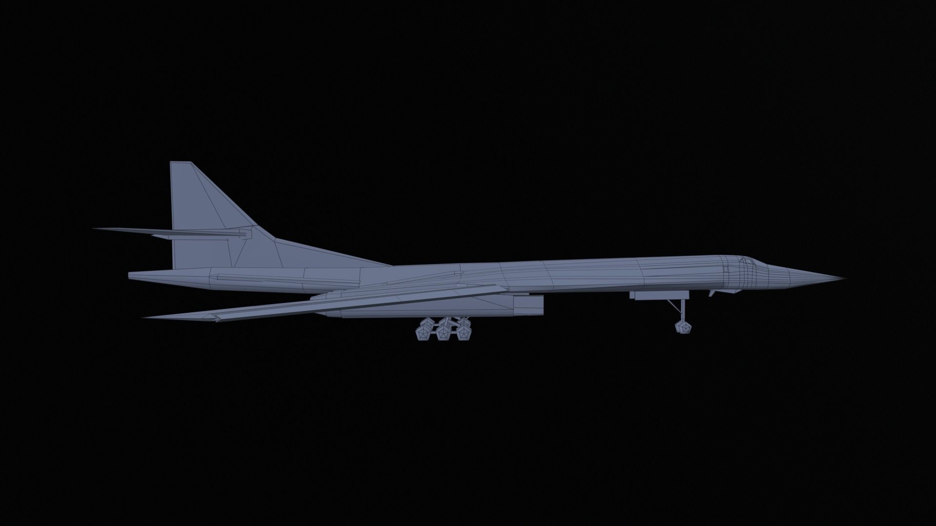 Asset - Army - Tupolev Tu160 - 3D MODEL Low-poly Low-poly 3D model_44
