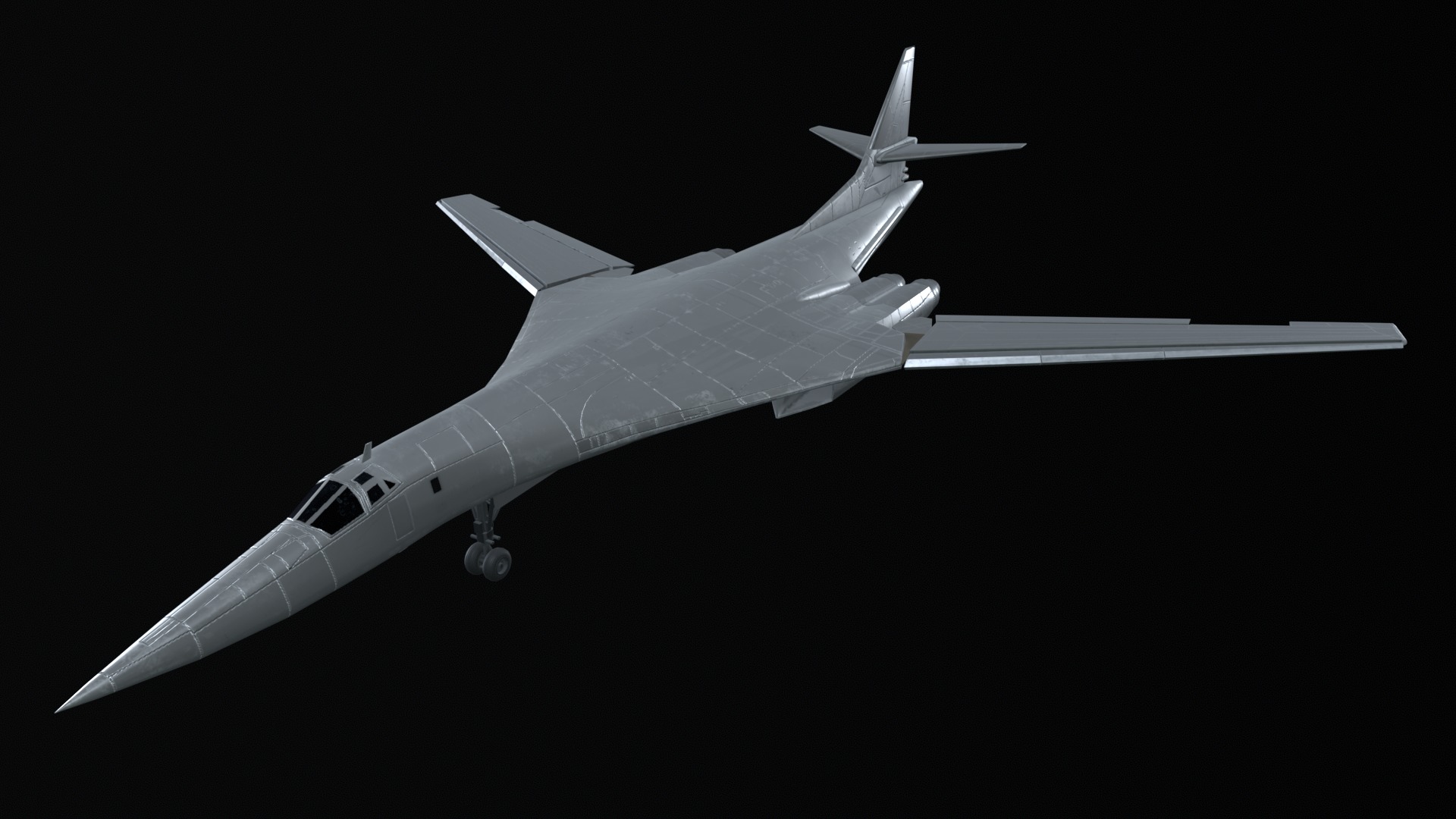 Asset - Army - Tupolev Tu160 - 3D MODEL Low-poly Low-poly 3D model_6