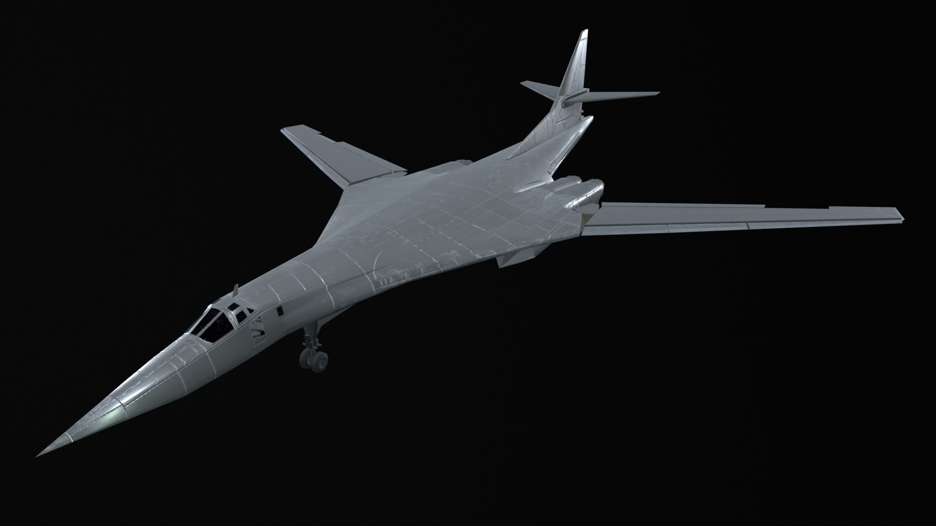 Asset - Army - Tupolev Tu160 - 3D MODEL Low-poly Low-poly 3D model_27