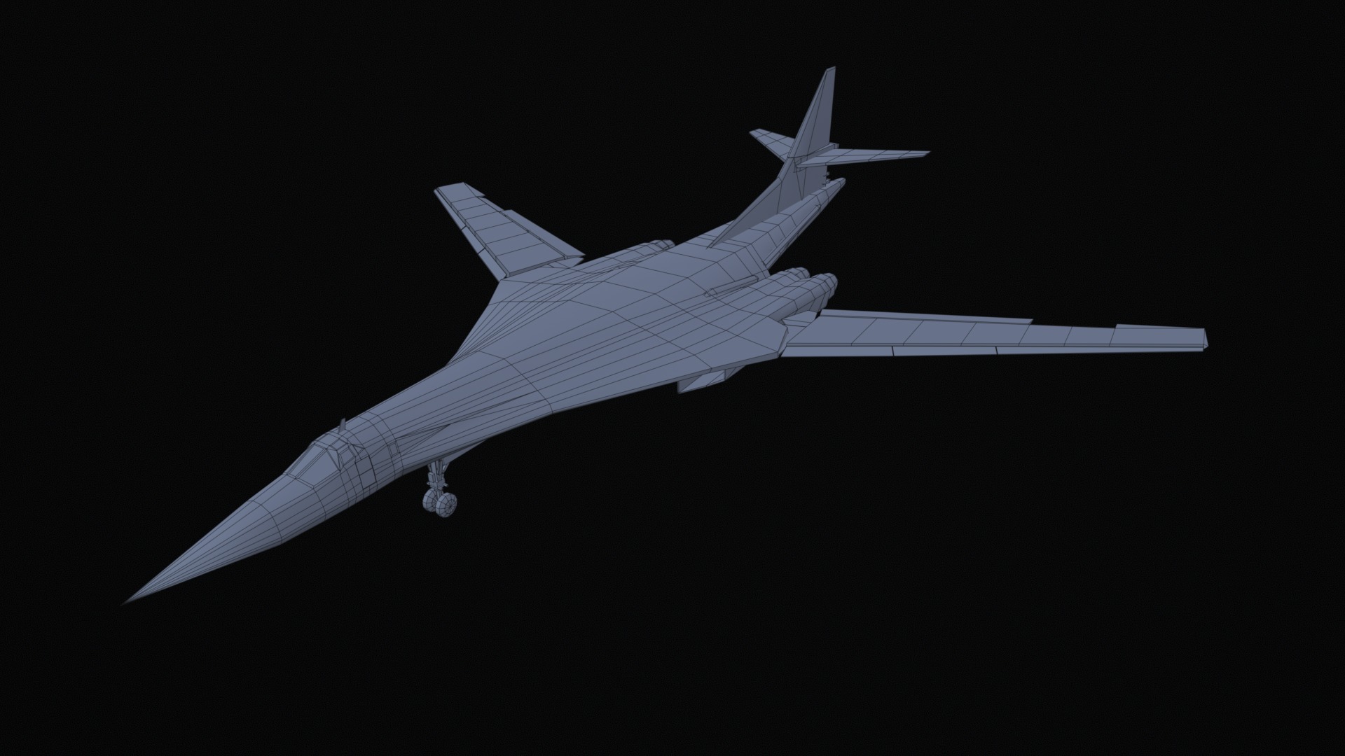 Asset - Army - Tupolev Tu160 - 3D MODEL Low-poly Low-poly 3D model_32