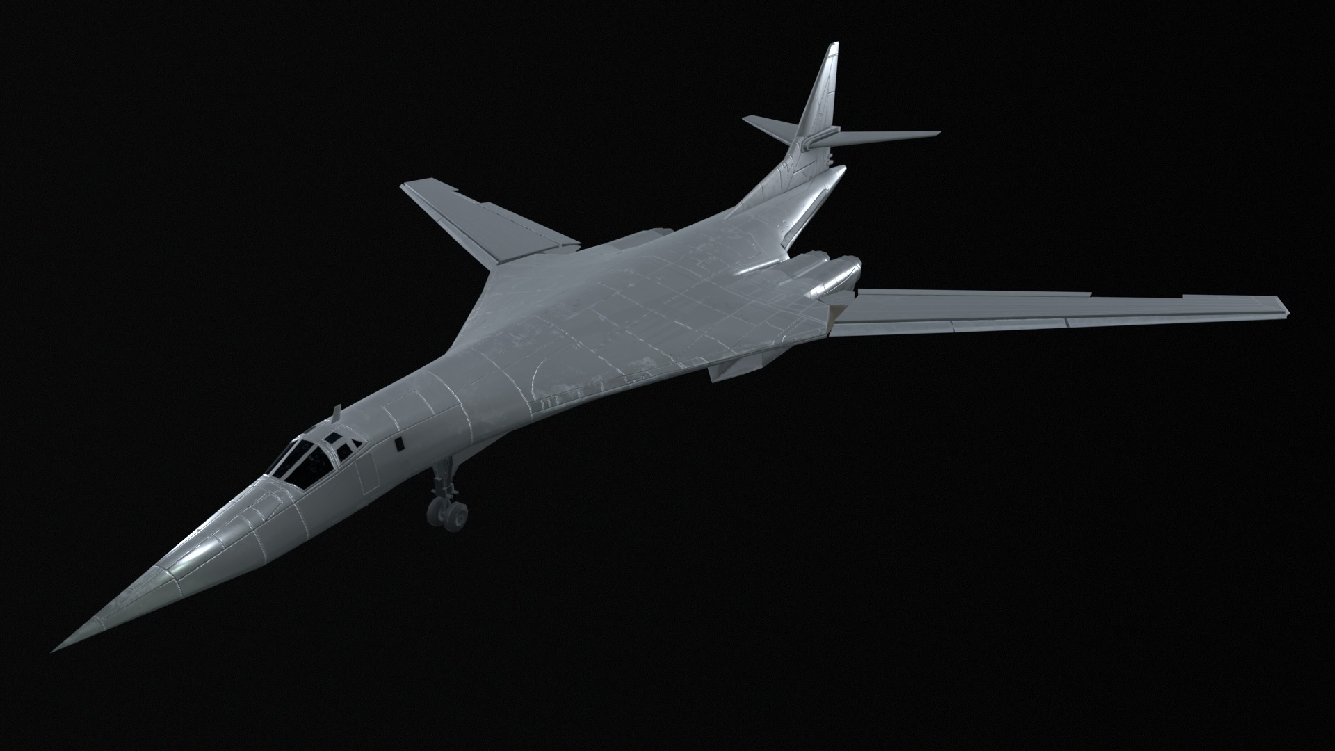 Asset - Army - Tupolev Tu160 - 3D MODEL Low-poly Low-poly 3D model_16