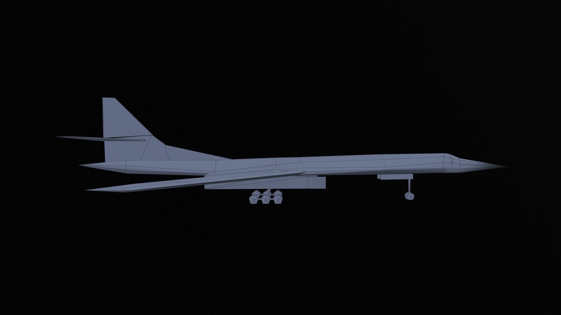 Asset - Army - Tupolev Tu160 - 3D MODEL Low-poly Low-poly 3D model_54