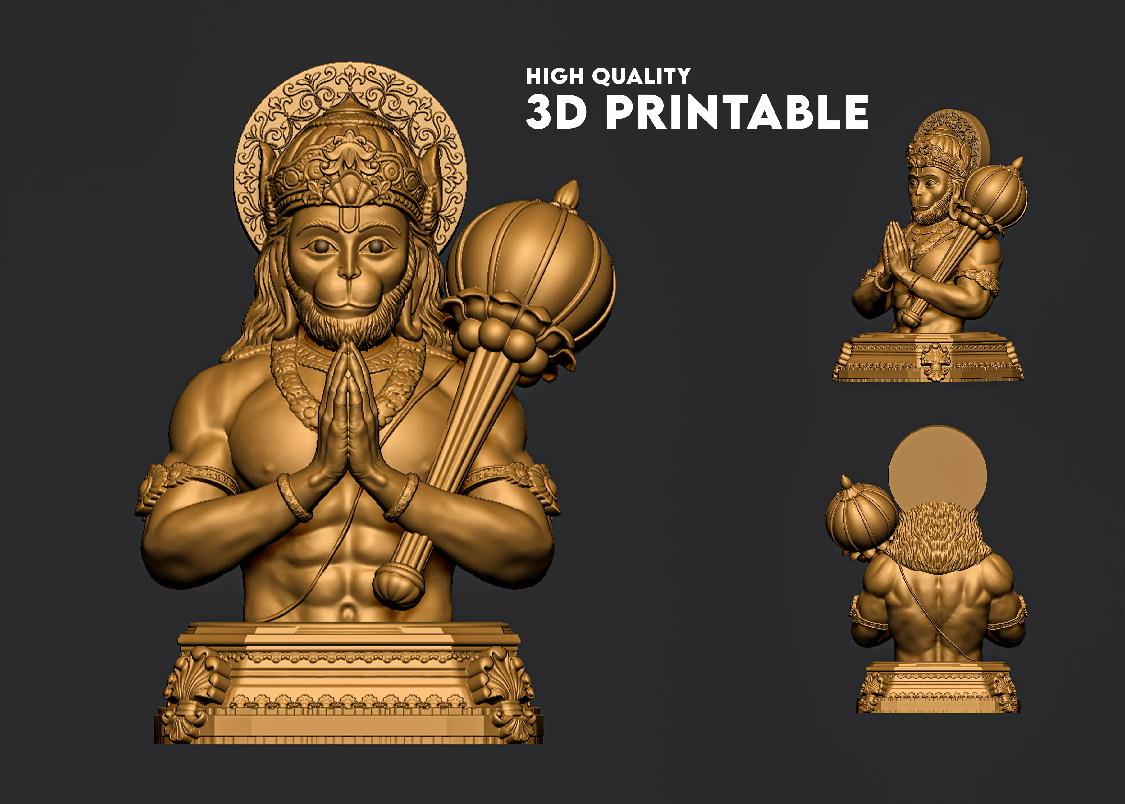 Hanuman High Quality 3D print model