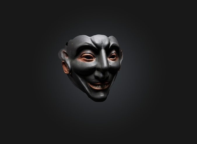 emotion mask model Low-poly 3D model