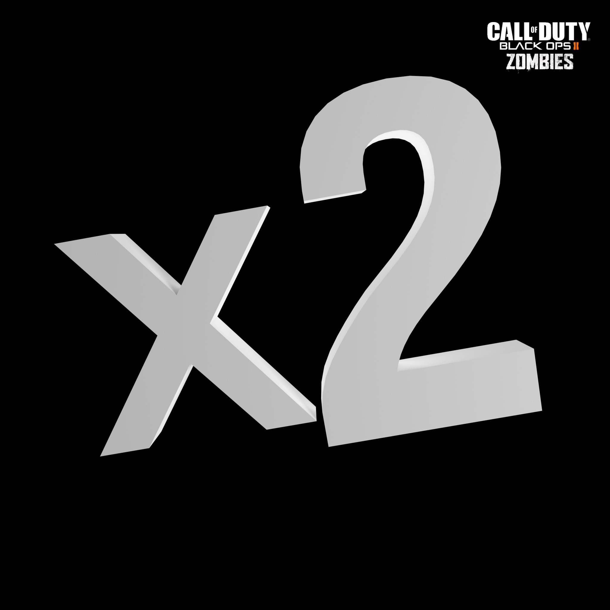 Call of Duty Black Ops II Zombies Double Points Power-Up 3D model_1