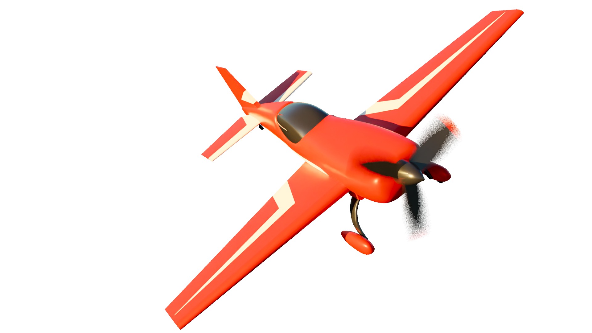 Small Plane 3D model_4