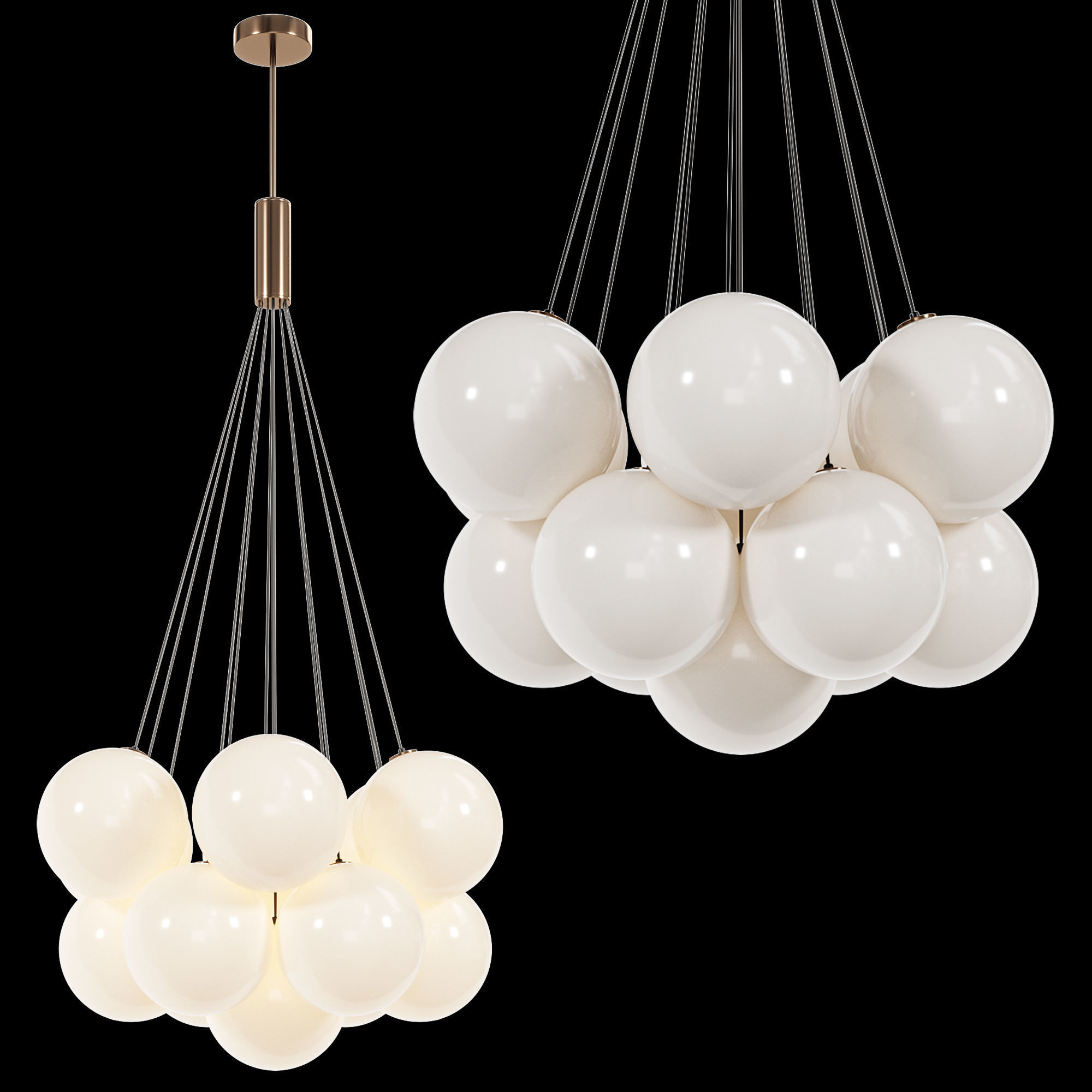 Baroncelli Saturno Chandelier 3D model_15