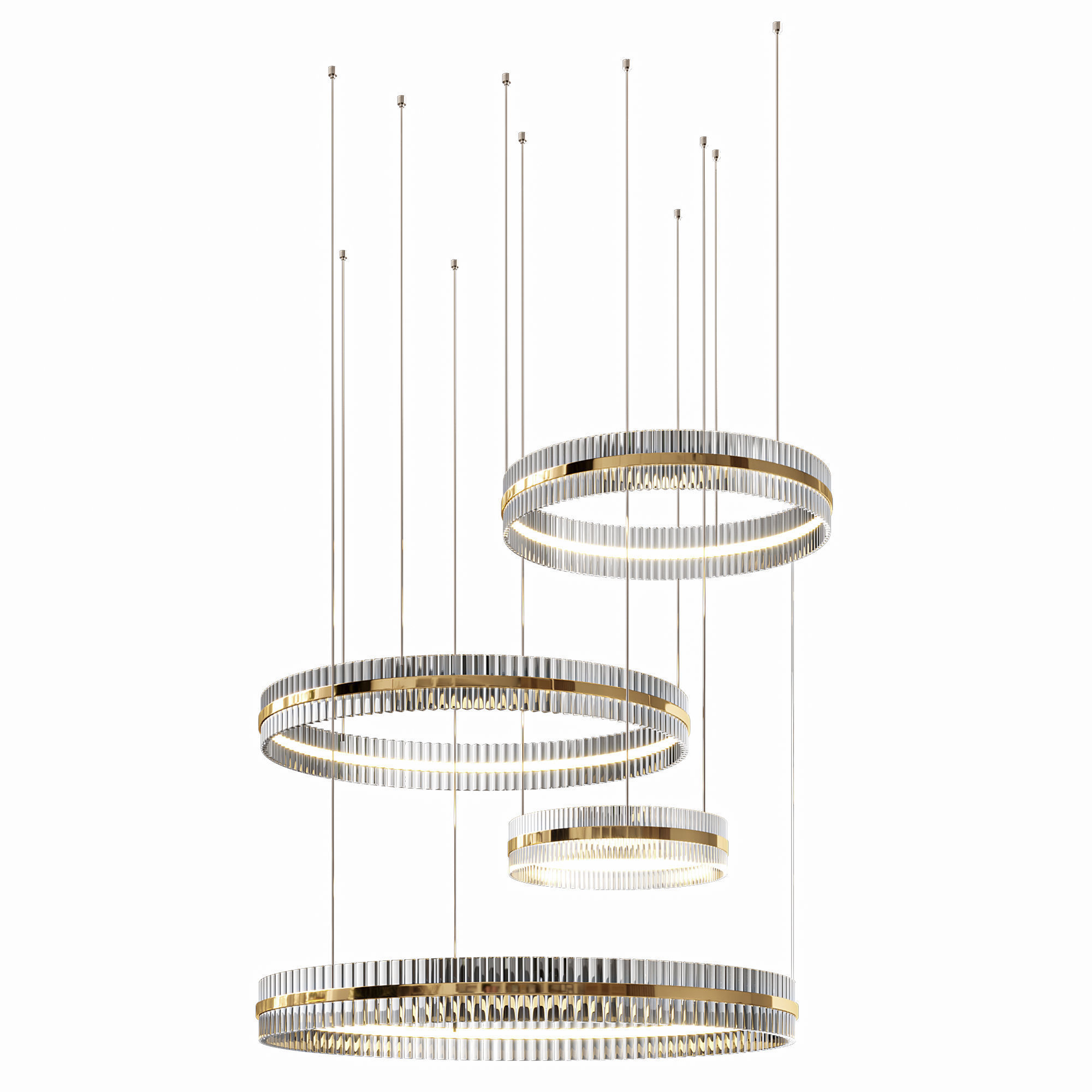 Baroncelli Saturno Chandelier 3D model_9