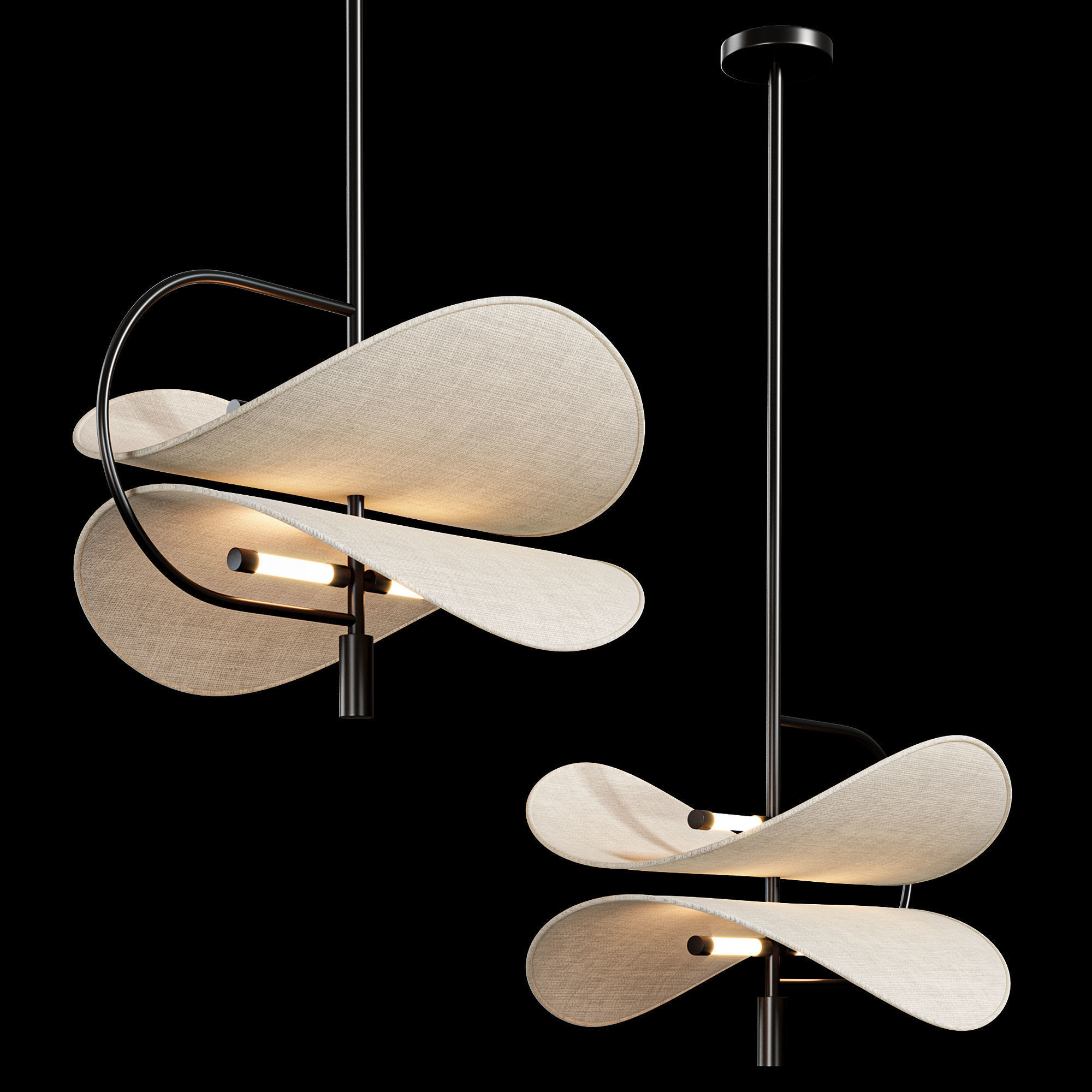 Bonnie Pendant Light 3D model_3
