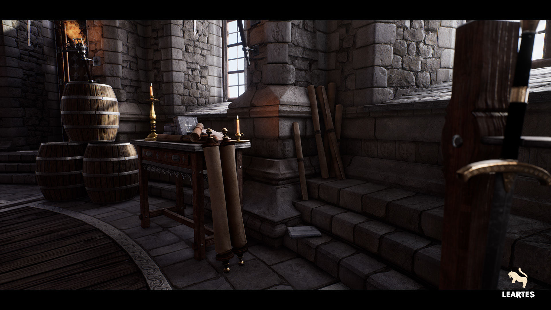 Medieval Castle Interiors Bundle Low-poly 3D model_16